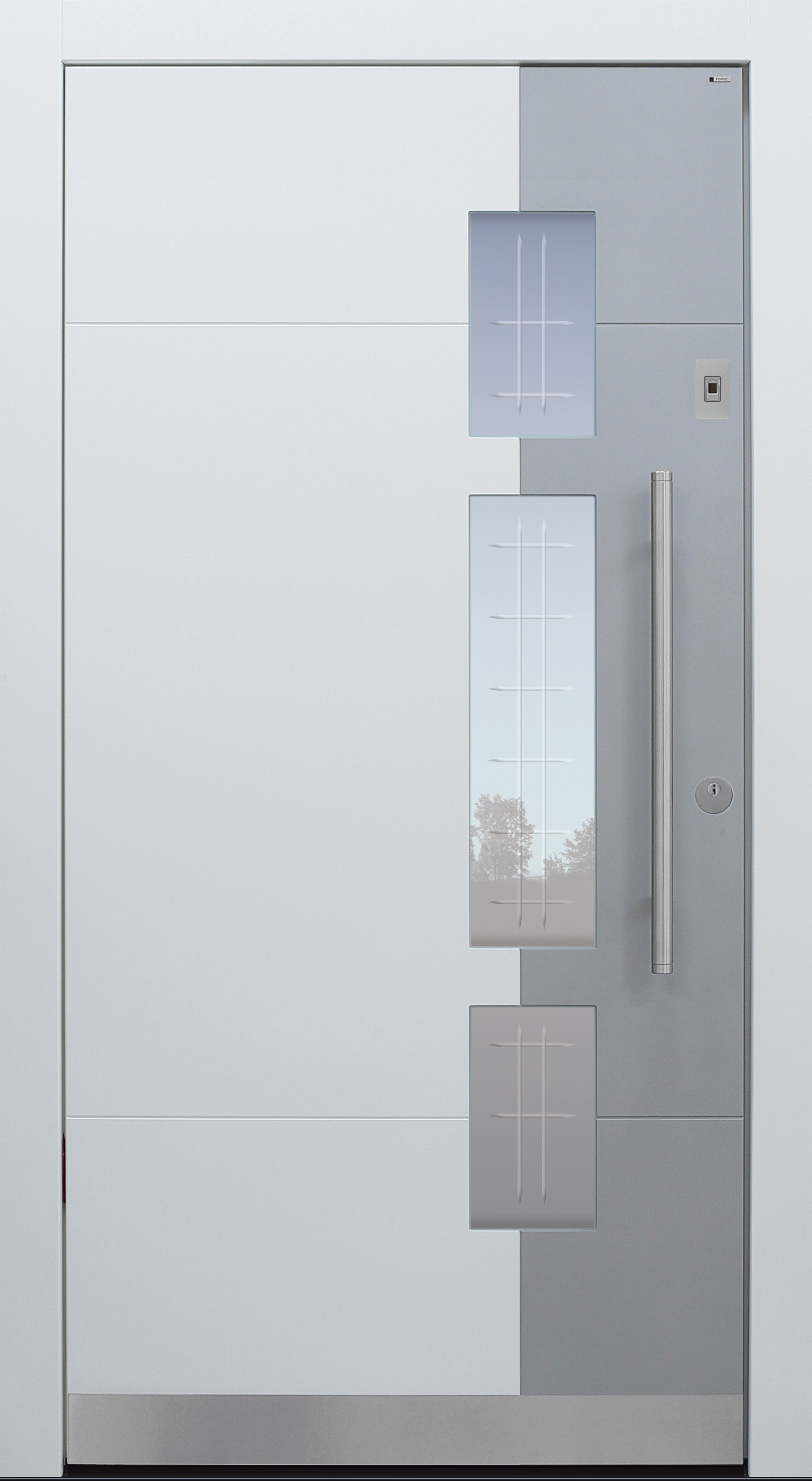 Haustür modern, weiß Topiccore, Sicherheitstür, passivhaustauglich, besser als alu, Glas Haustür modern, weiß Topiccore, Sicherheitstür, passivhaustauglich, besser als alu, Glas