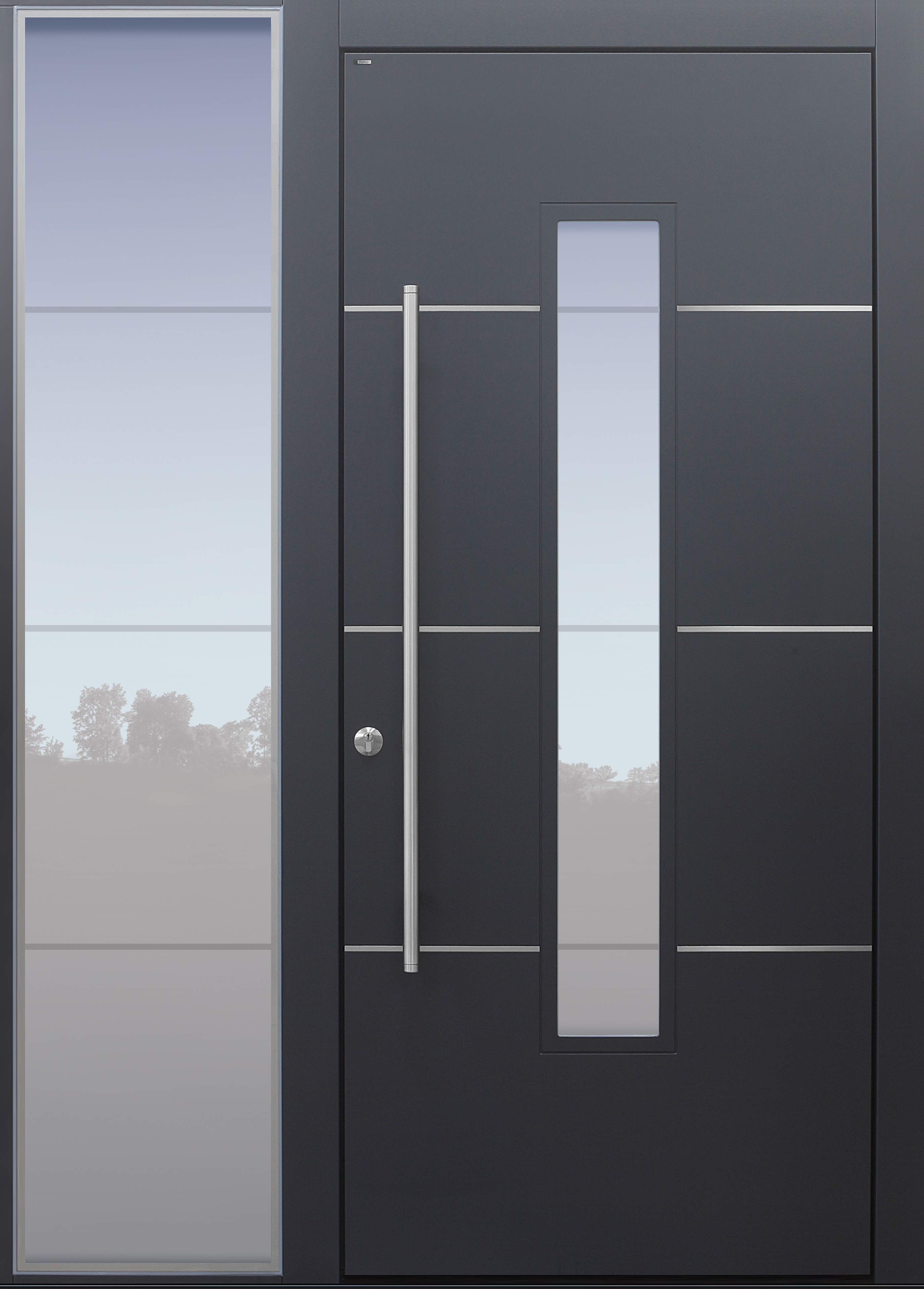 Haustür modern, anthrazit, Topiccore, Seitenteil, Sicherheitstür, passivhaustauglich, besser als alu, Glas Haustür modern, anthrazit, Topiccore, Seitenteil, Sicherheitstür, passivhaustauglich, besser als alu, Glas