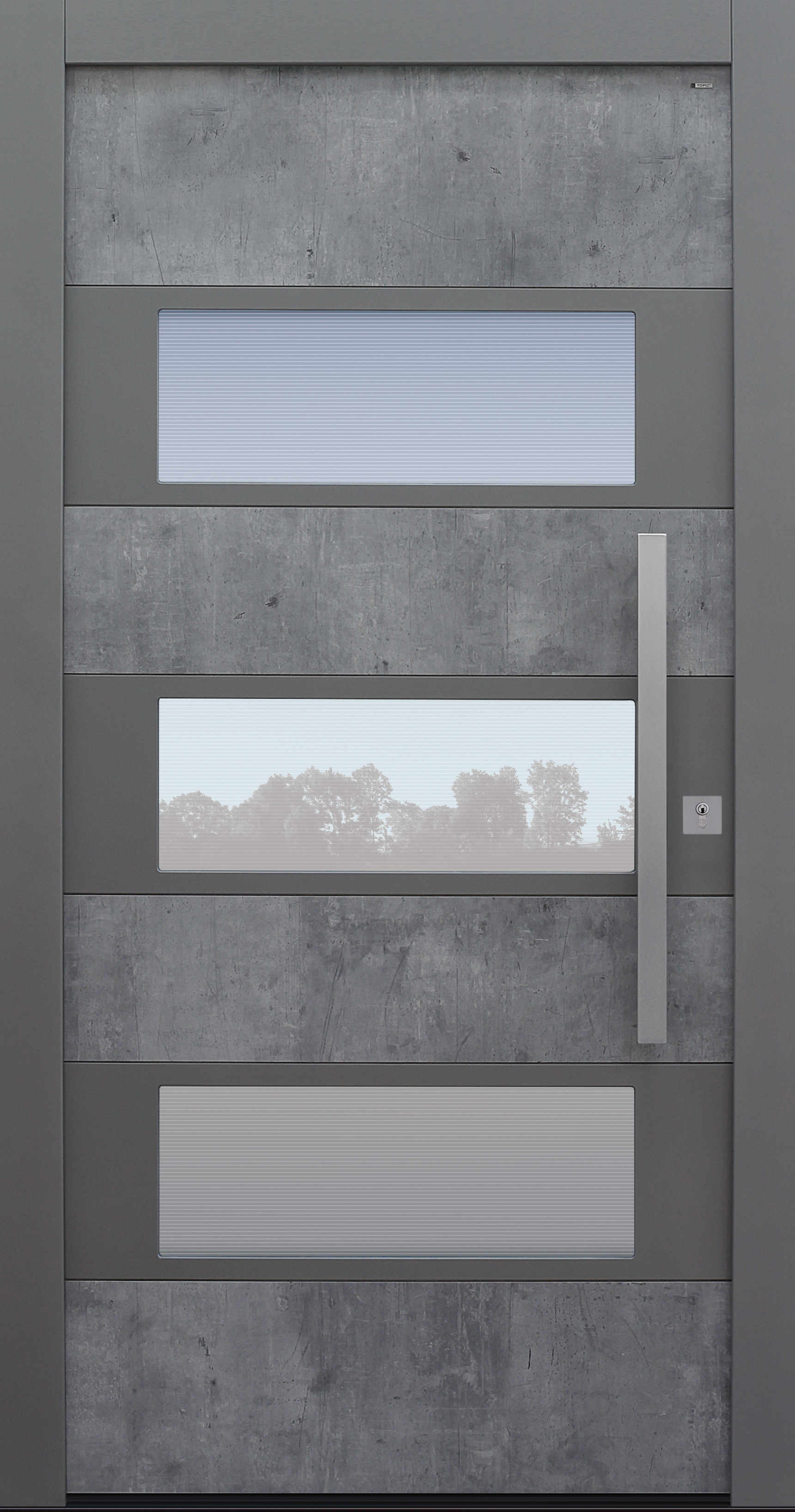 Haustür Exterior Skyline mit Option 2. Farbe Modell B17 Haustür Exterior Skyline mit Option 2. Farbe Modell B17