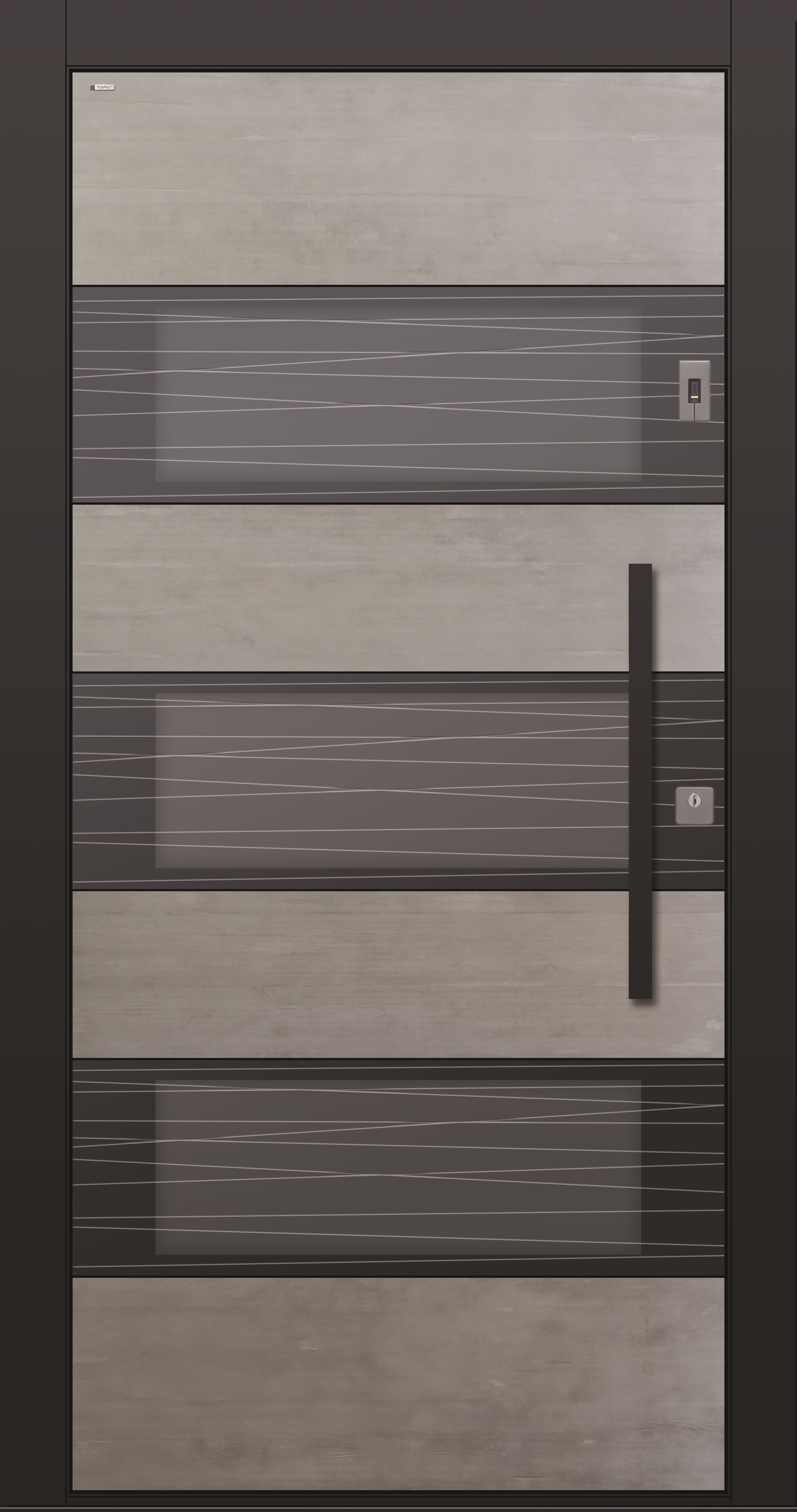 Haustür Echtbeton mit Fingerprint und Glasschliff MRS 9 Modell B17 Haustür Echtbeton mit Fingerprint und Glasschliff MRS 9 Modell B17
