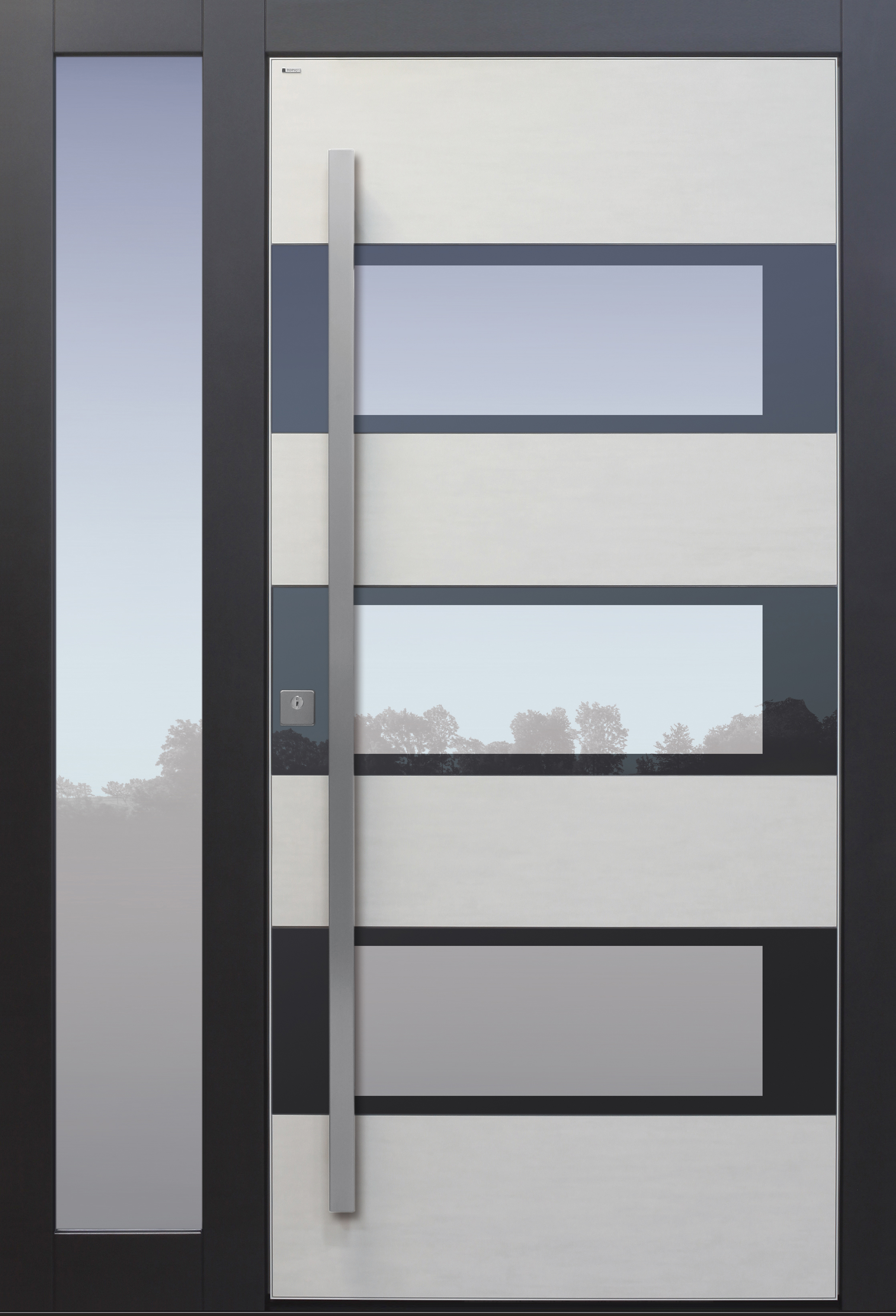 Haustür hellgrau anthrazit Keramik Sicherheitstür passivhaustauglich Glas Lichtausschnitt Haustür hellgrau anthrazit Keramik Sicherheitstür passivhaustauglich Glas Lichtausschnitt