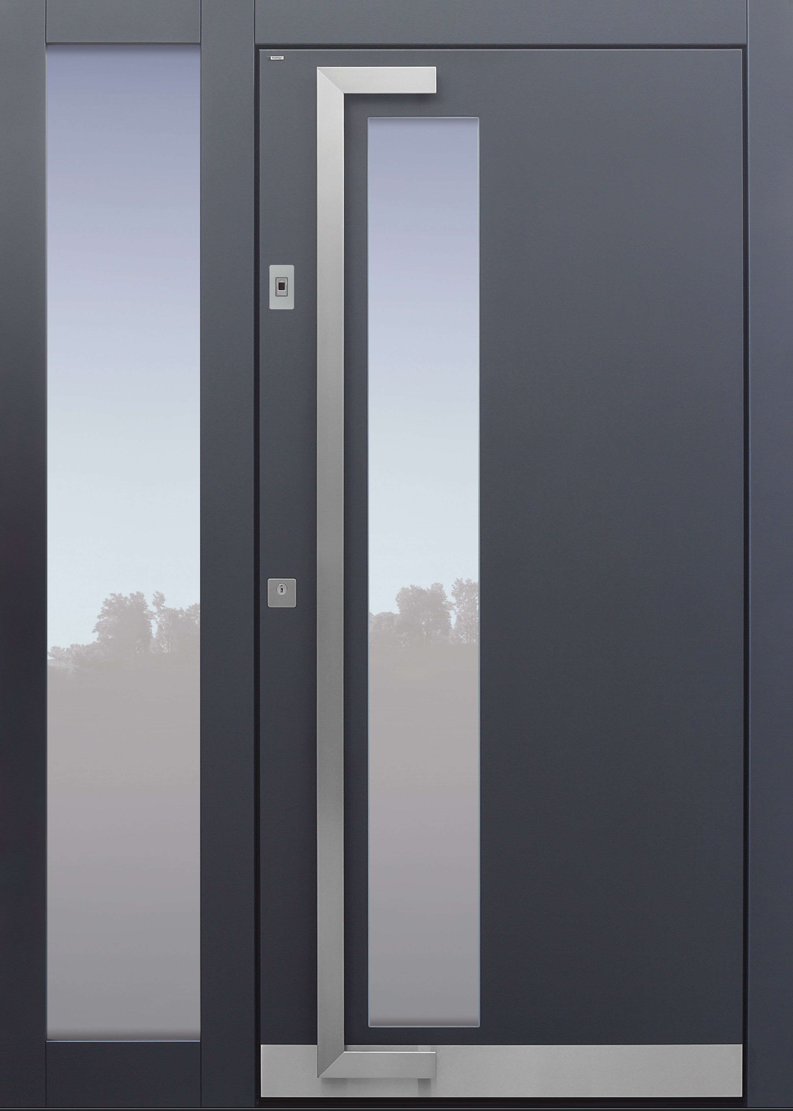 Haustür modern, TOPICcore, Anthrazit, Dunkelgrau Sicherheitstür, passivhaustauglich, besser als Alu, Glas, Seitenteil, Fingerprint Haustür modern, TOPICcore, Anthrazit, Dunkelgrau Sicherheitstür, passivhaustauglich, besser als Alu, Glas, Seitenteil, Fingerprint