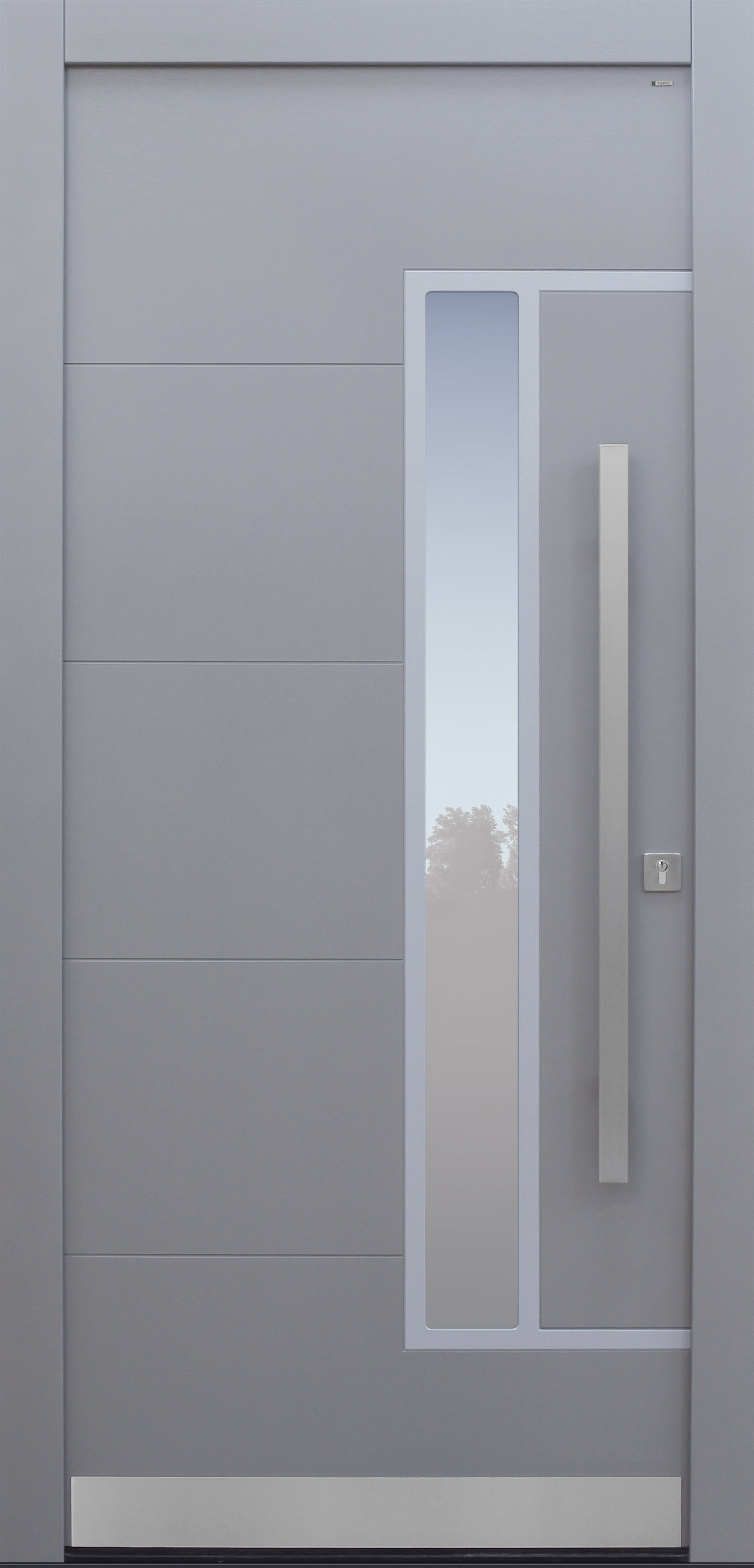 Haustür modern, grau, TOPICcore, Sicherheitstür, besser als Alu, Glas Haustür modern, grau, TOPICcore, Sicherheitstür, besser als Alu, Glas
