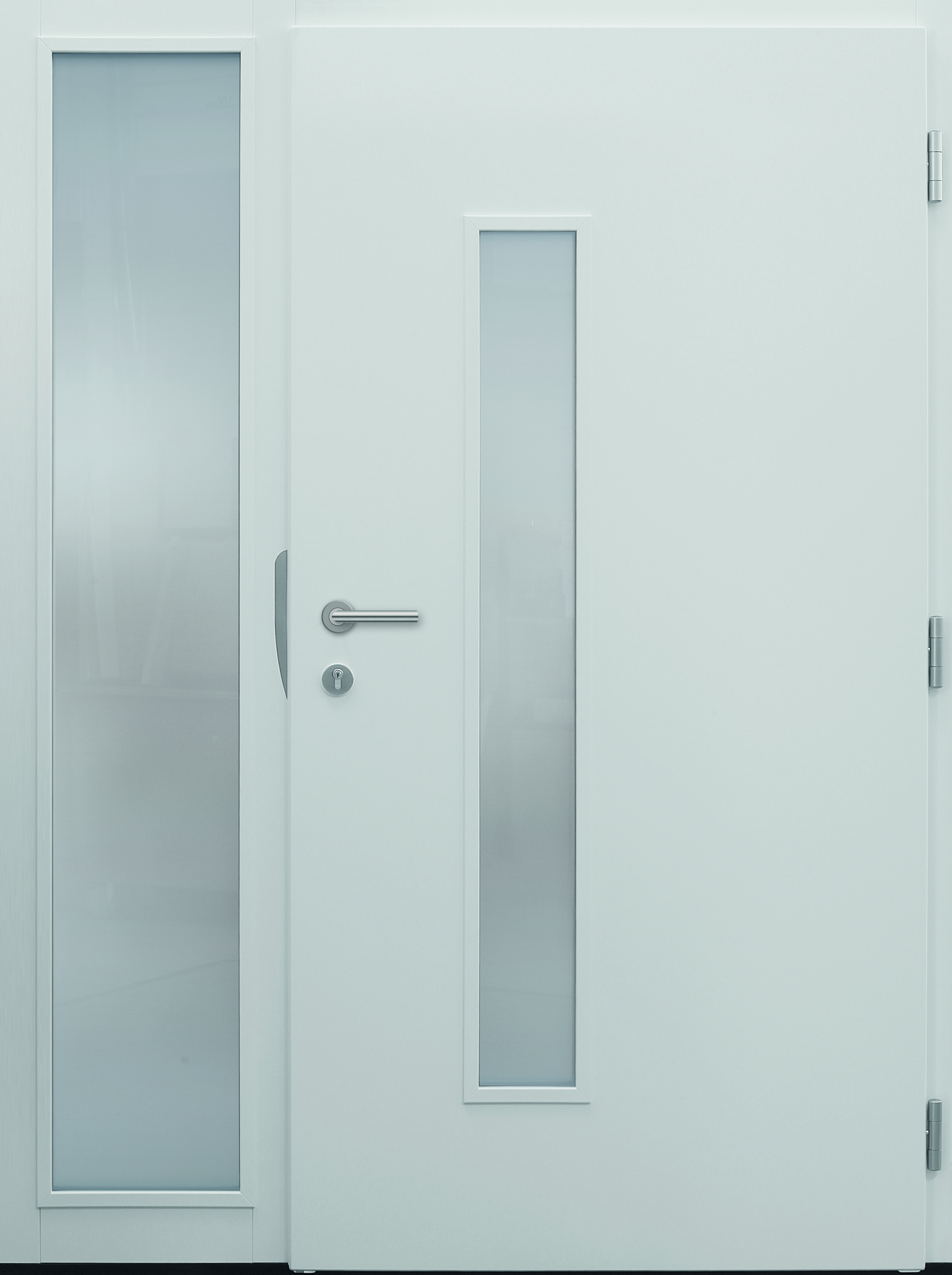 Haustür modern, TOPICcore, weiß, Innenansicht, Sicherheitstür, passivhaustauglich, besser als Alu, Glas, Seitenteil Haustür modern, TOPICcore, weiß, Innenansicht, Sicherheitstür, passivhaustauglich, besser als Alu, Glas, Seitenteil