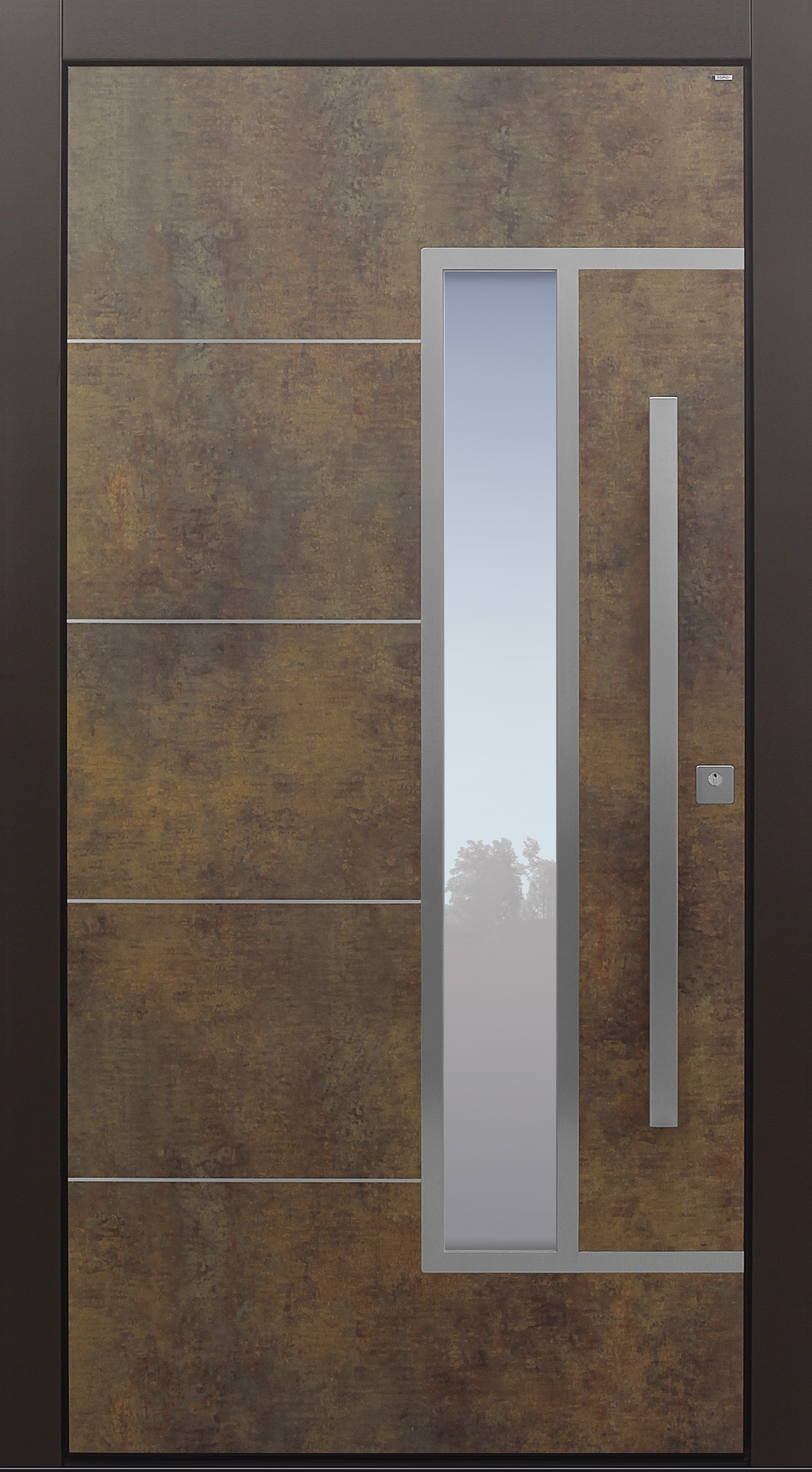 Haustür modern, TOPICcore, Exterior, Patina bronze, Sicherheitstür, passivhaustauglich, besser als Alu, Glas Haustür modern, TOPICcore, Exterior, Patina bronze, Sicherheitstür, passivhaustauglich, besser als Alu, Glas
