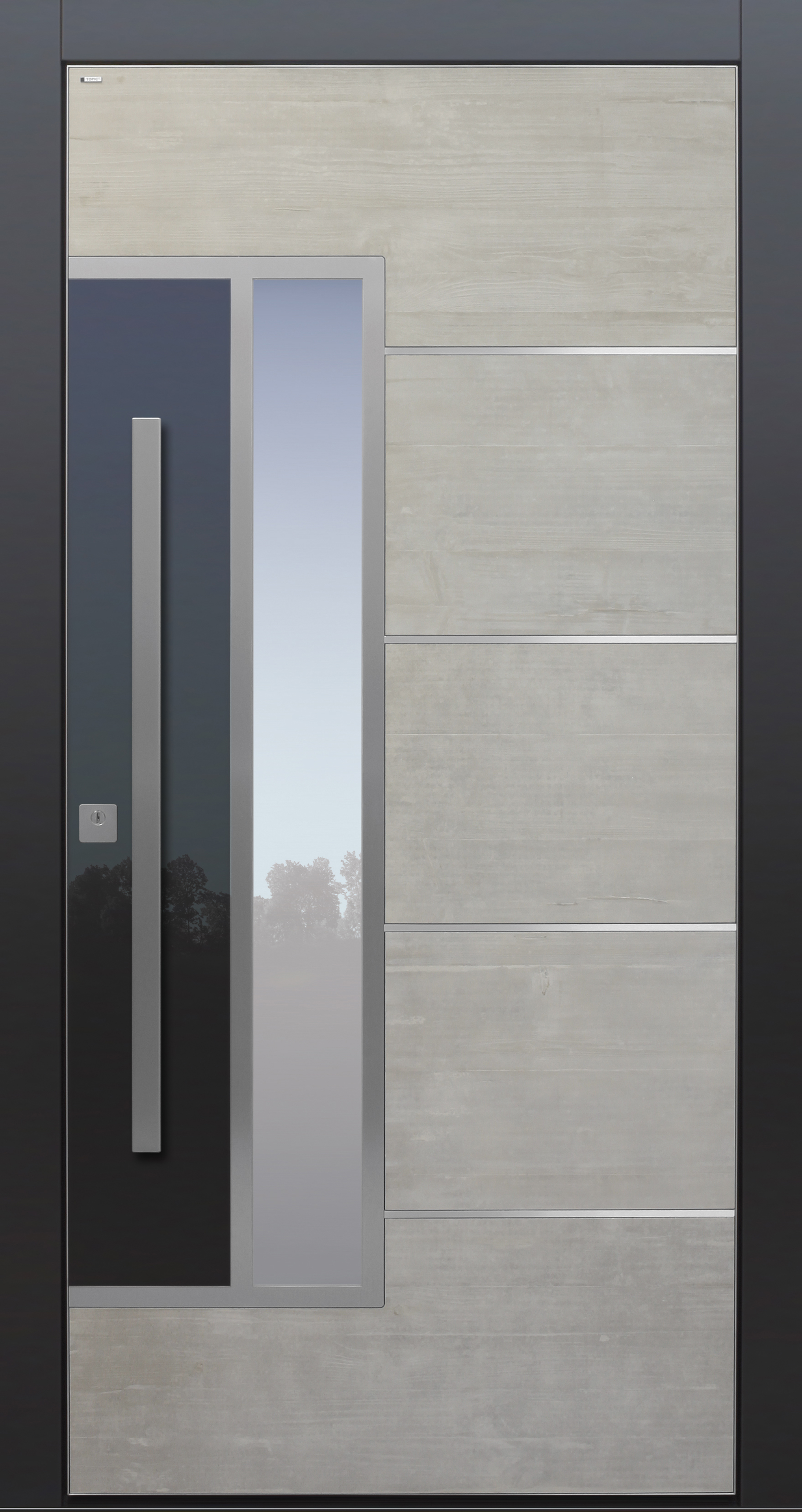 Haustür modern, TOPICcore, Beton, hellgrau, Sicherheitstür, passivhaustauglich, Glas, besser als Alu Haustür modern, TOPICcore, Beton, hellgrau, Sicherheitstür, passivhaustauglich, Glas, besser als Alu