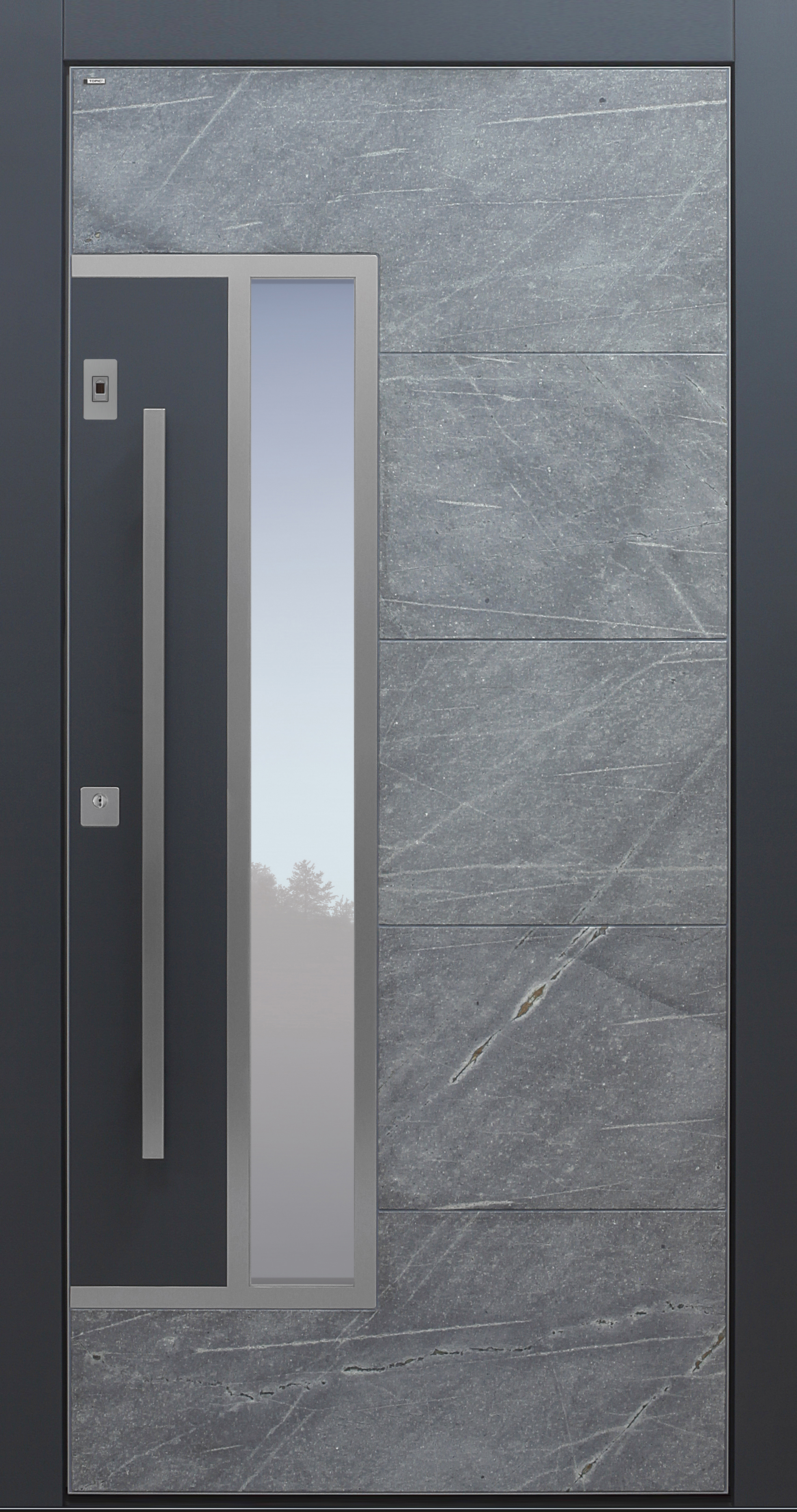 Haustür modern, Himalayastein, grau, Sicherheitstür, passivhaustauglich, besser als Alu, Glas, Fingerprint, Strasser, Atlantis Haustür modern, Himalayastein, grau, Sicherheitstür, passivhaustauglich, besser als Alu, Glas, Fingerprint, Strasser, Atlantis