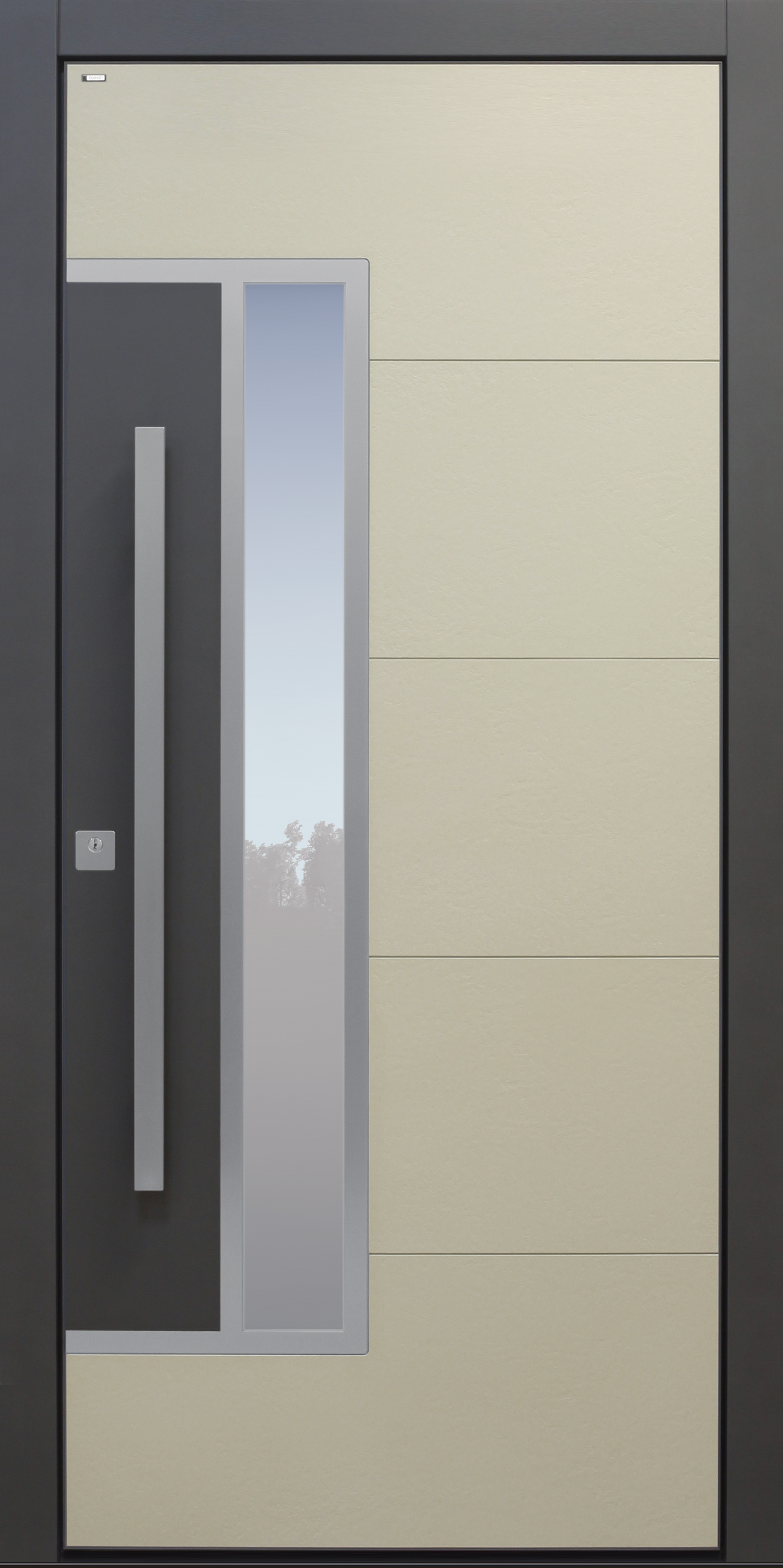 Haustür modern, beige, Keramik, anthrazit, TOPICcore, Sicherheitstür, passivhaustauglich, besser als Alu, Glas Haustür modern, beige, Keramik, anthrazit, TOPICcore, Sicherheitstür, passivhaustauglich, besser als Alu, Glas