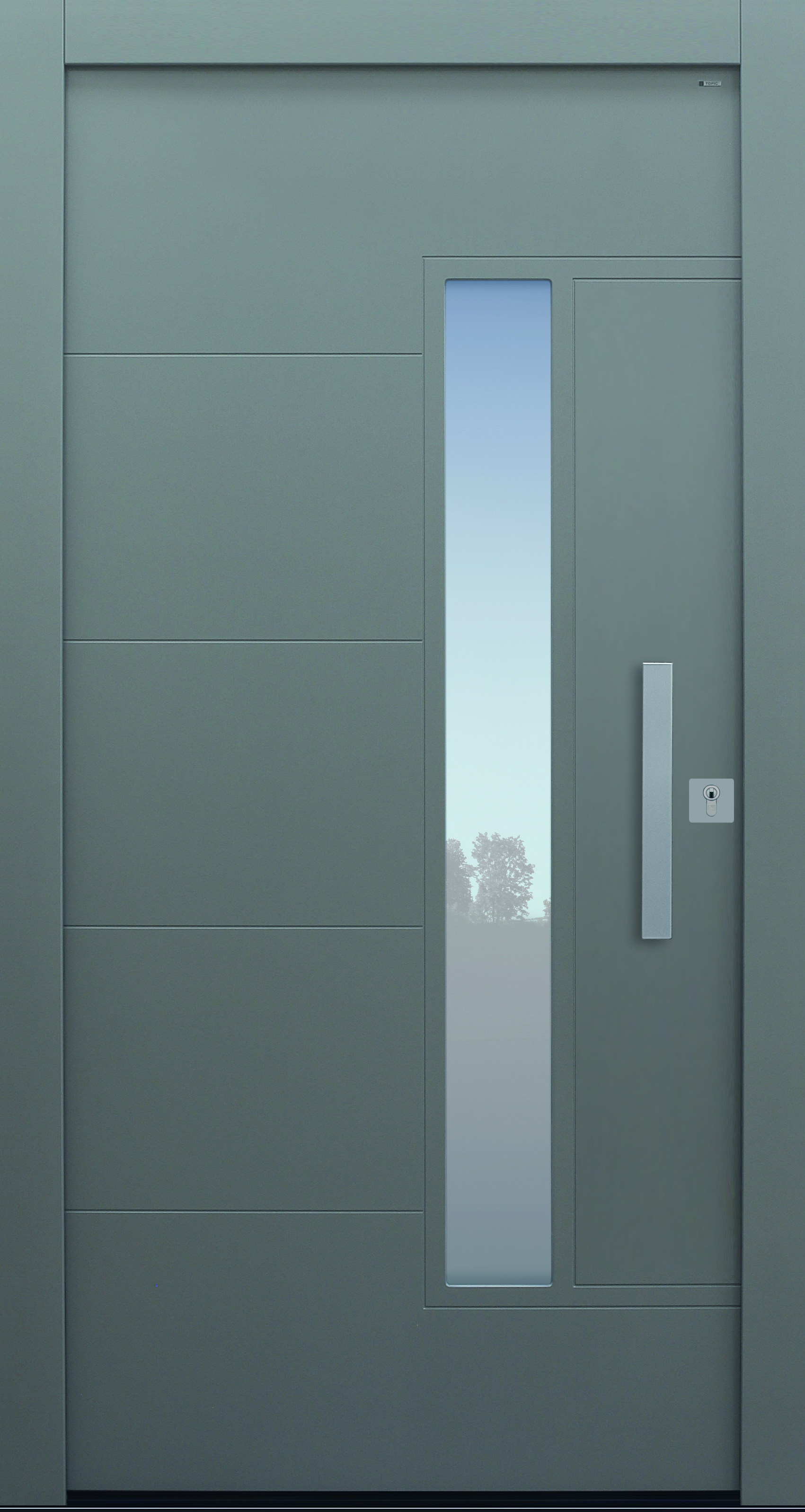 Haustür modern, TOPICcore, grau, Sicherheitstür, passivhaustauglich, besser als Alu Haustür modern, TOPICcore, grau, Sicherheitstür, passivhaustauglich, besser als Alu