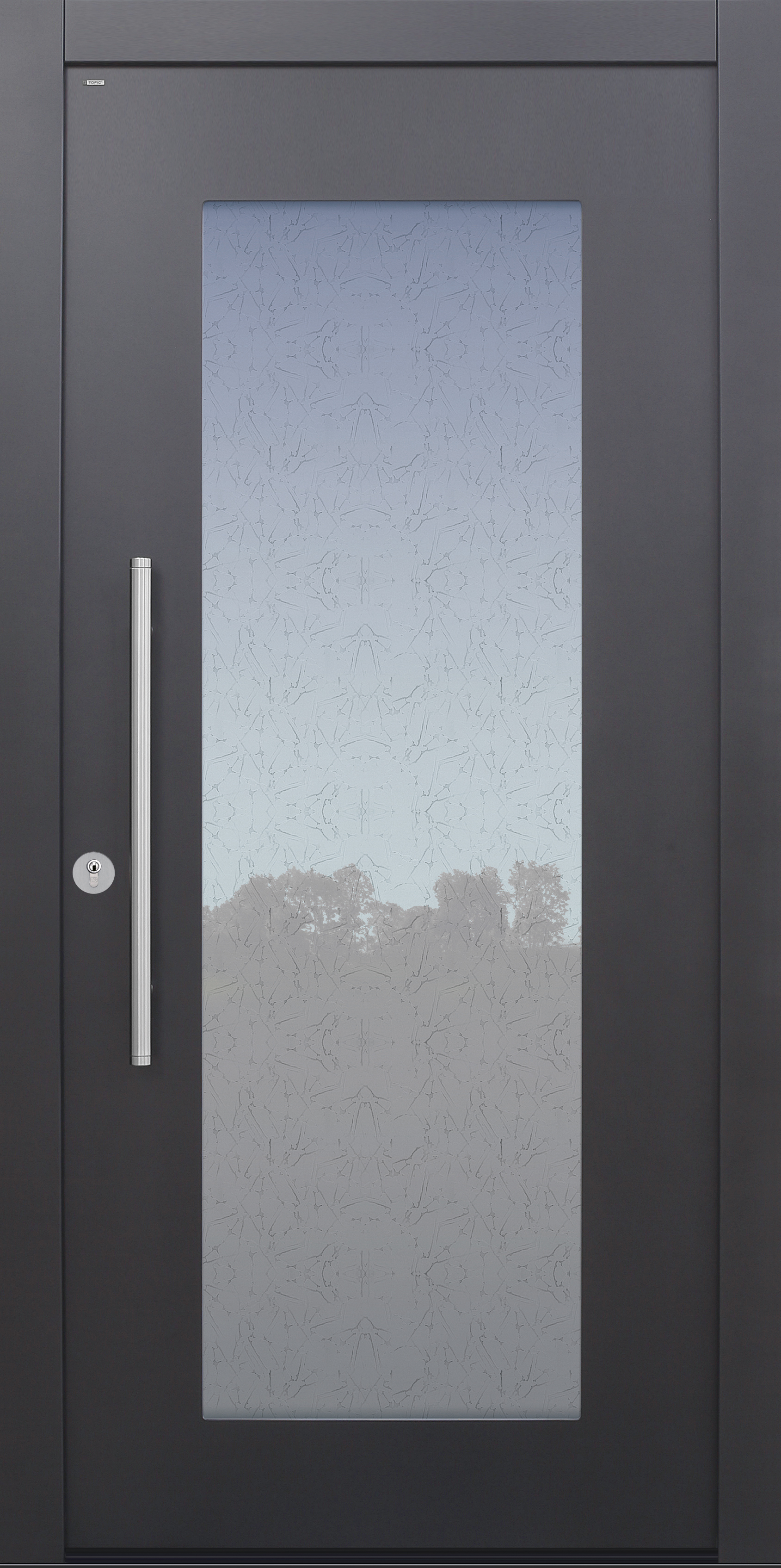 Haustür anthrazit mit Glas Uadi Modell B34 Haustür anthrazit mit Glas Uadi Modell B34