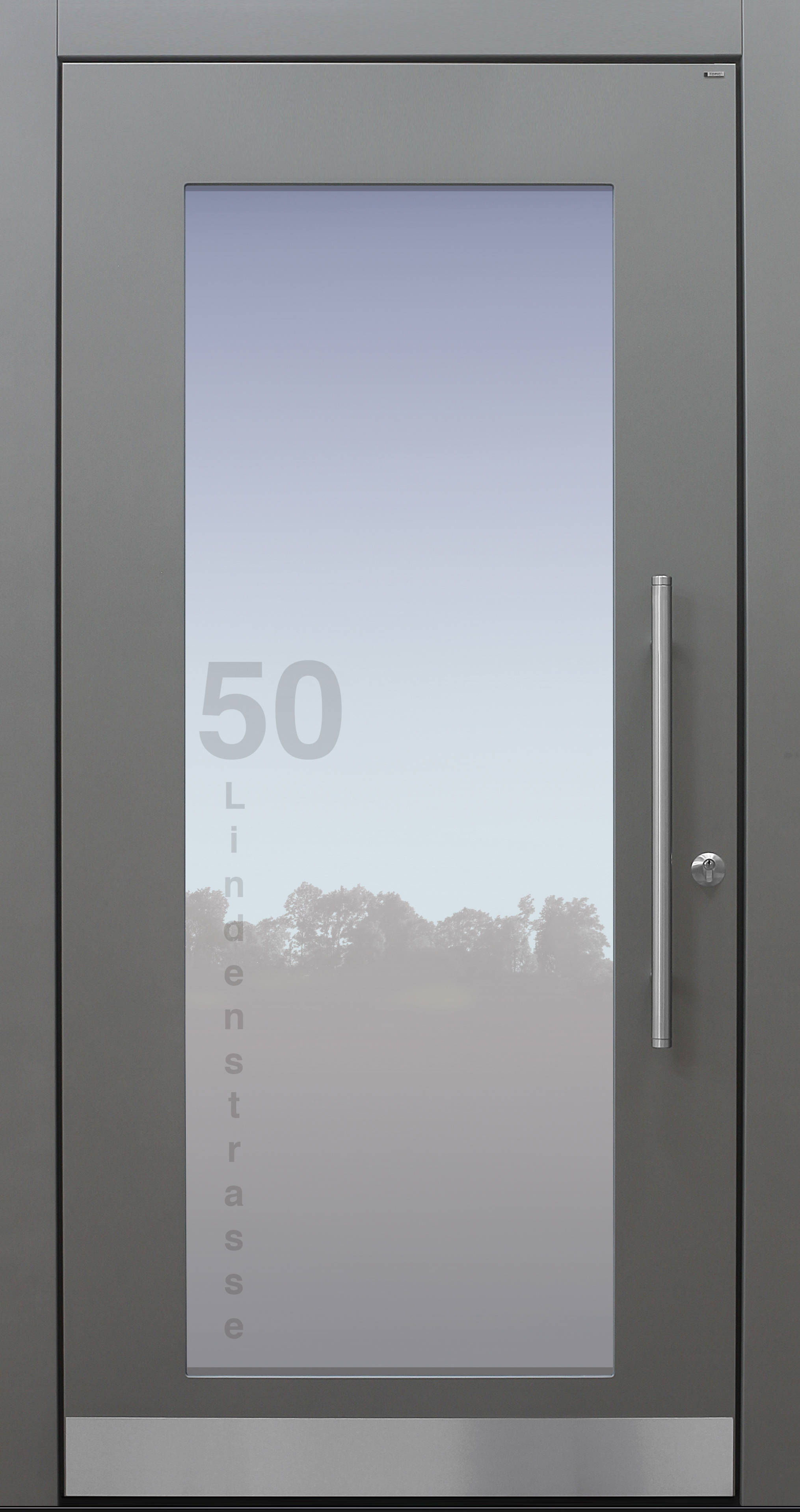Haustür modern, TOPICcore, hellgrau, Adresse, Sicherheitstür, passivhaustauglich, besser als Alu, Glas Haustür modern, TOPICcore, hellgrau, Adresse, Sicherheitstür, passivhaustauglich, besser als Alu, Glas
