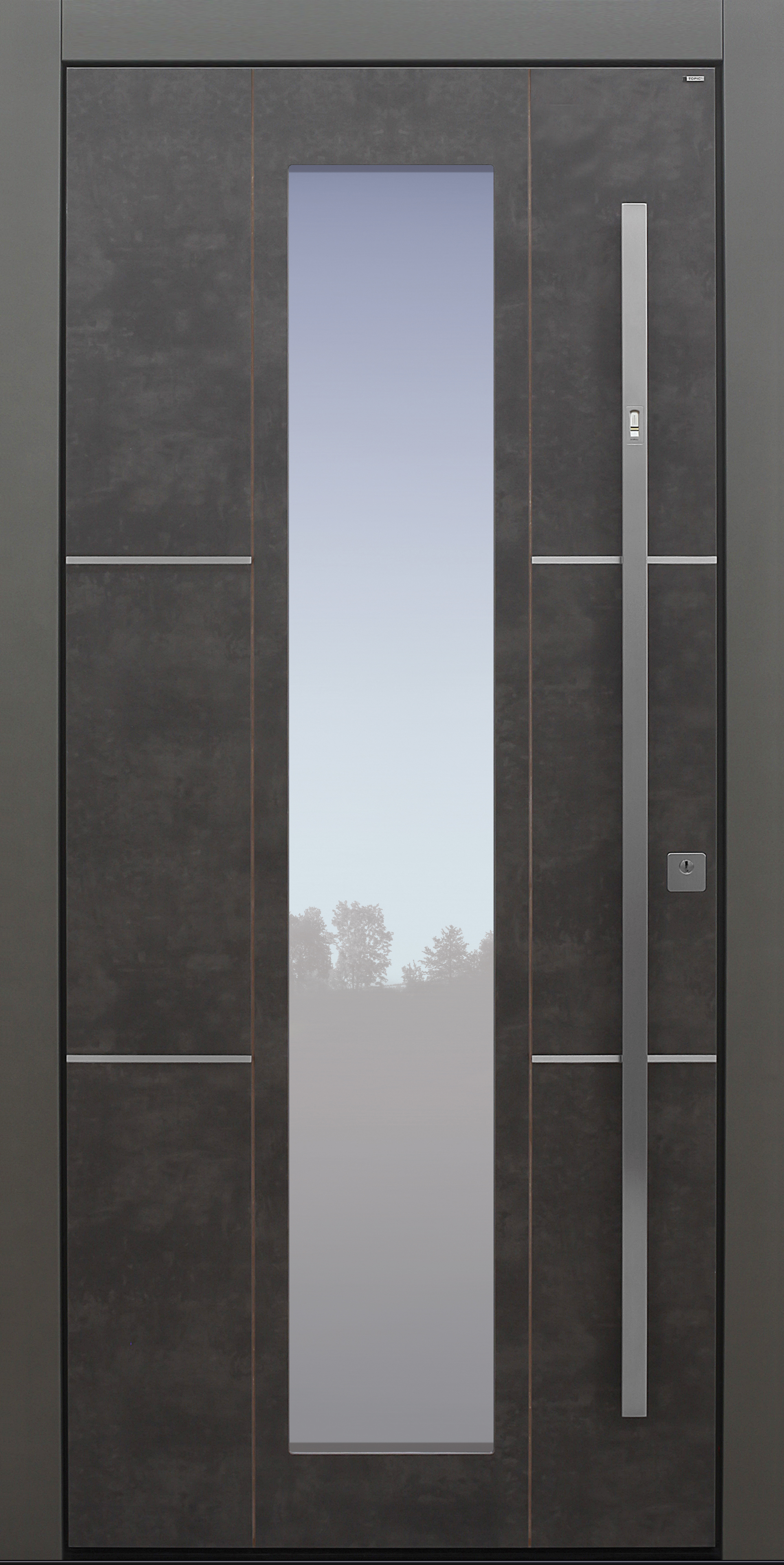 Haustür modern, TOPICcore, grau, Exterior, Sicherheitstür, passivhaustauglich, besser als Alu, Glas, Fingerprint Haustür modern, TOPICcore, grau, Exterior, Sicherheitstür, passivhaustauglich, besser als Alu, Glas, Fingerprint