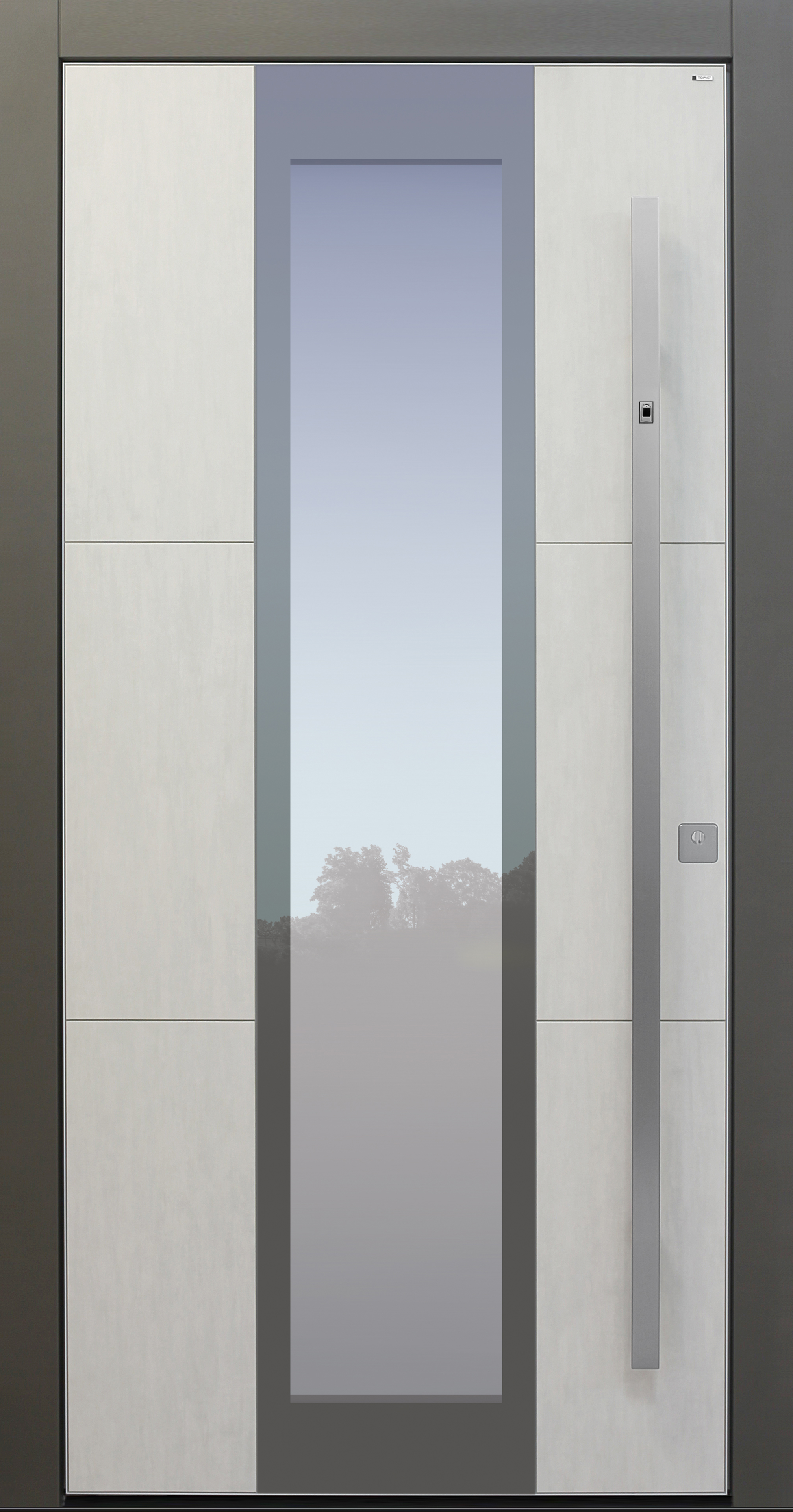 Haustür modern, Koshi grau, Keramik, TOPICcore, Fingerprint, Sicherheitstür, passivhaustauglich, besser als Alu, Glas Haustür modern, Koshi grau, Keramik, TOPICcore, Fingerprint, Sicherheitstür, passivhaustauglich, besser als Alu, Glas