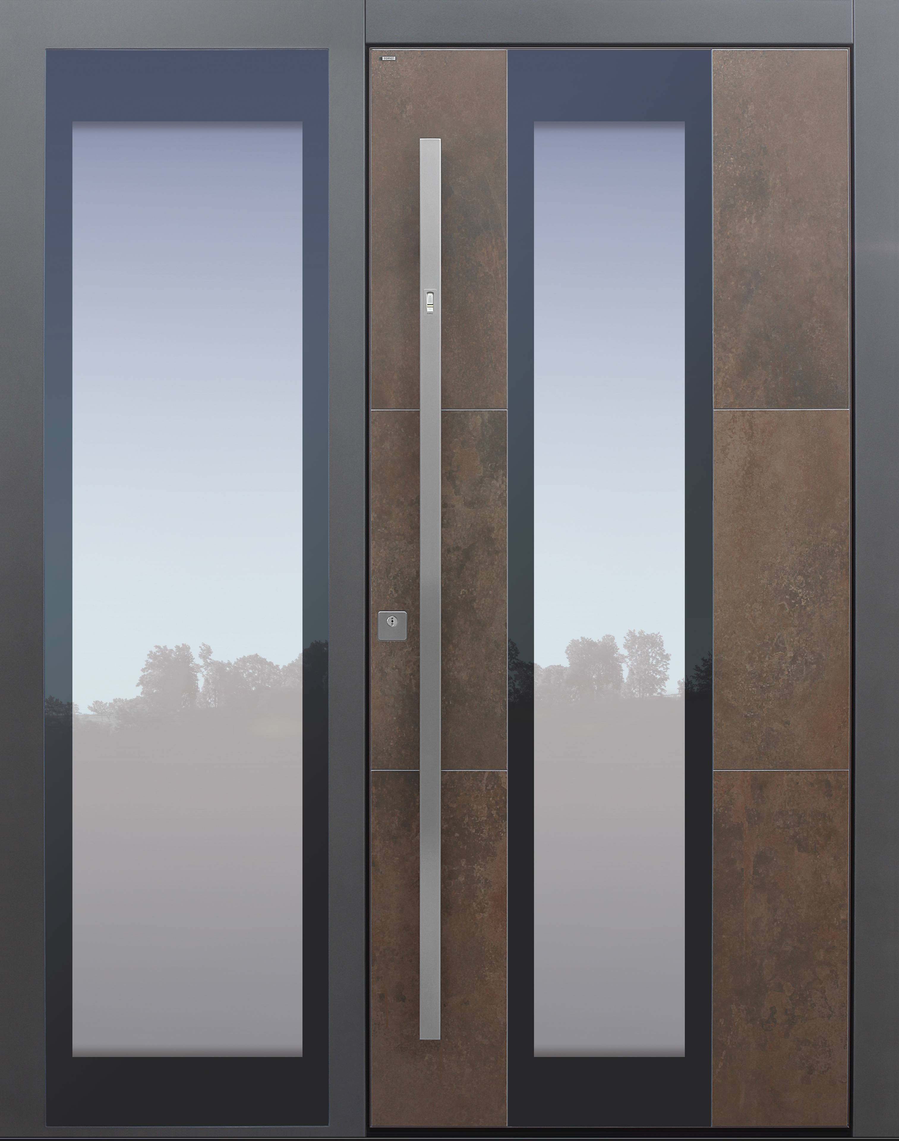 Haustür modern, Kermik, Fingerprint, Sicherheitstür, passivhaustauglich, besser als Alu Haustür modern, Kermik, Fingerprint, Sicherheitstür, passivhaustauglich, besser als Alu