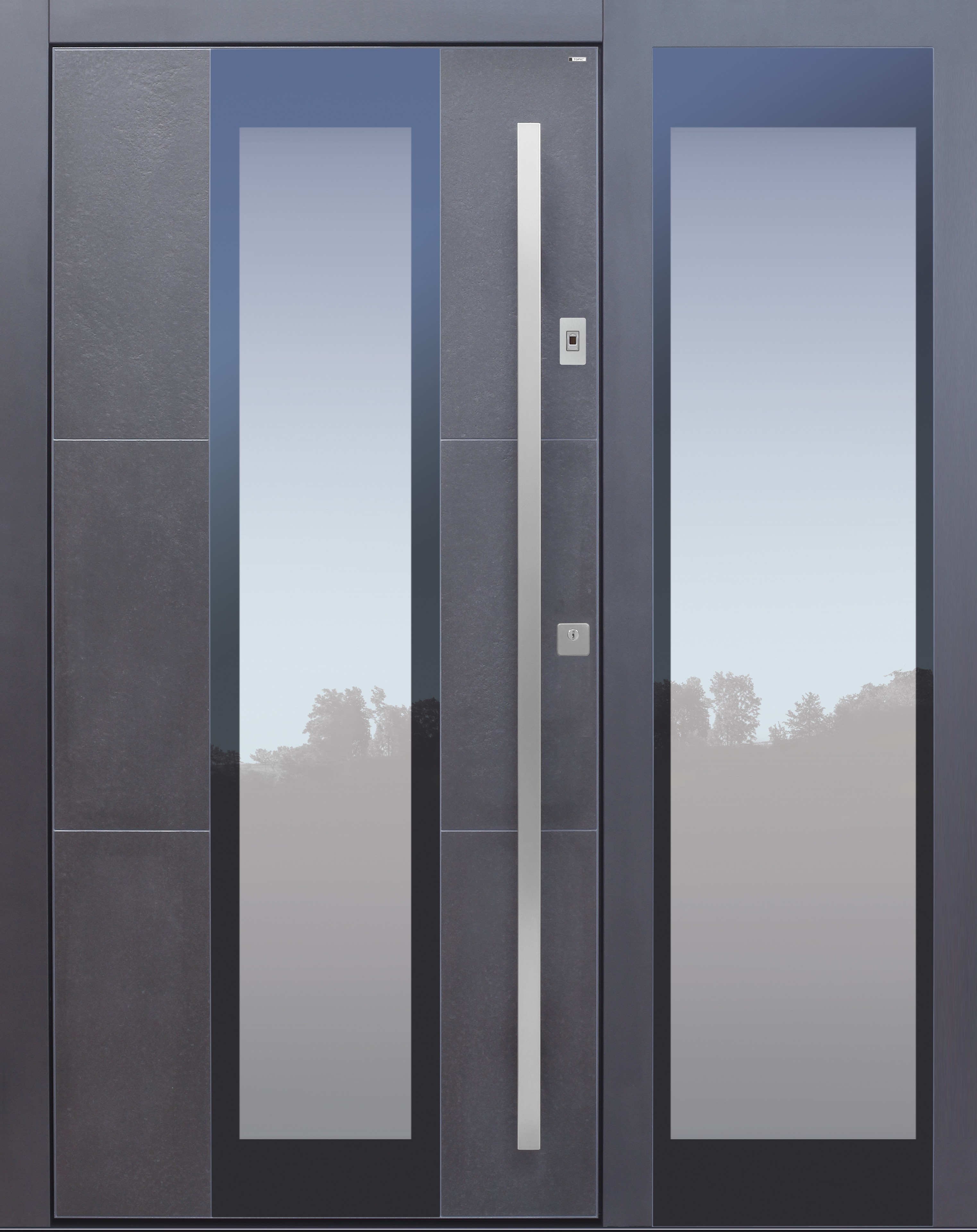Haustür modern, anthrazit, Keramik, TOPICcore, Seitenteil, Sicherheitstür, passivhaustauglich, besser als Alu, Glas Haustür modern, anthrazit, Keramik, TOPICcore, Seitenteil, Sicherheitstür, passivhaustauglich, besser als Alu, Glas