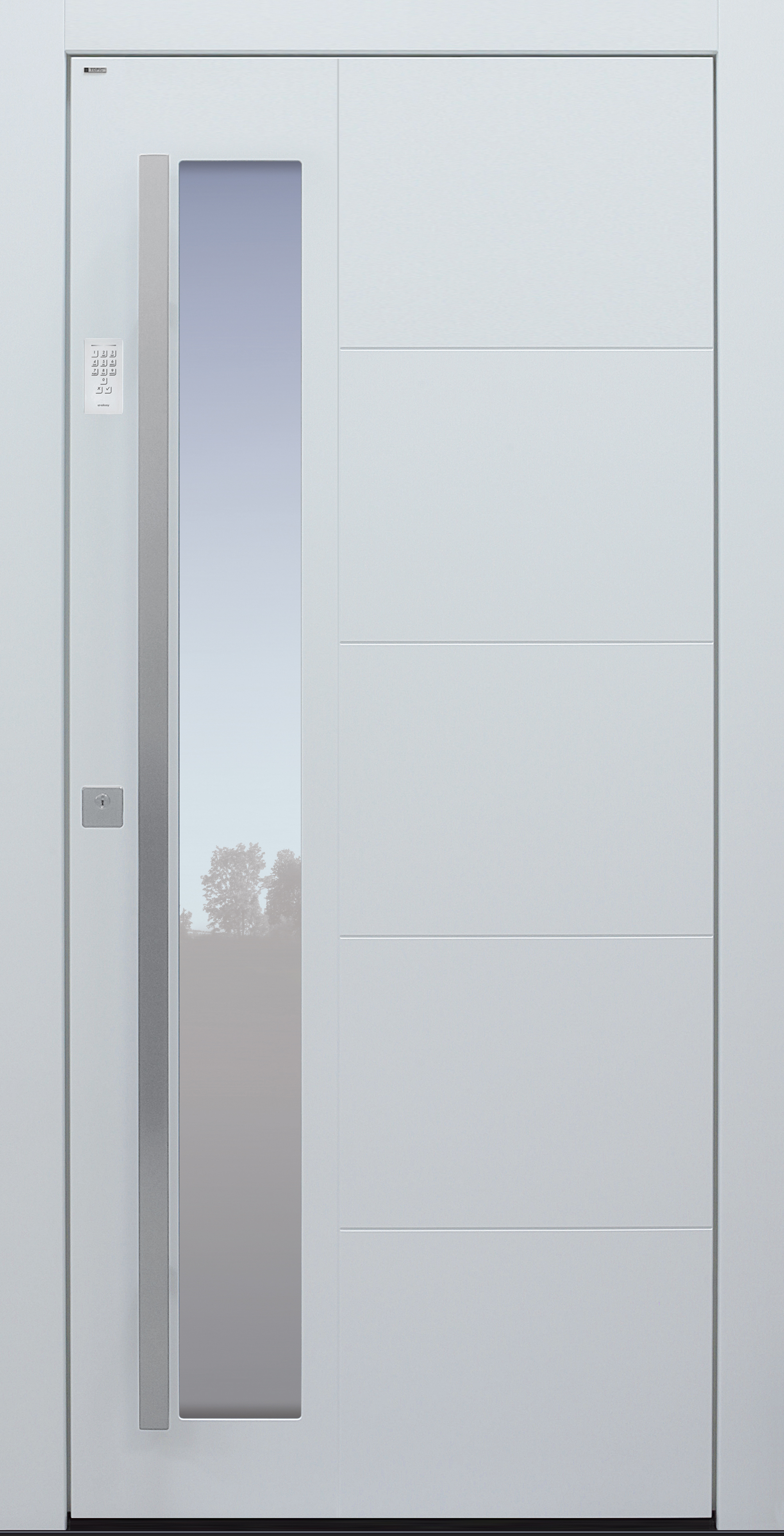 Haustür modern, TOPICcore, weiß, Sicherheitstür, passivhaustauglich, besser als Alu, Glas, Keypad Haustür modern, TOPICcore, weiß, Sicherheitstür, passivhaustauglich, besser als Alu, Glas, Keypad