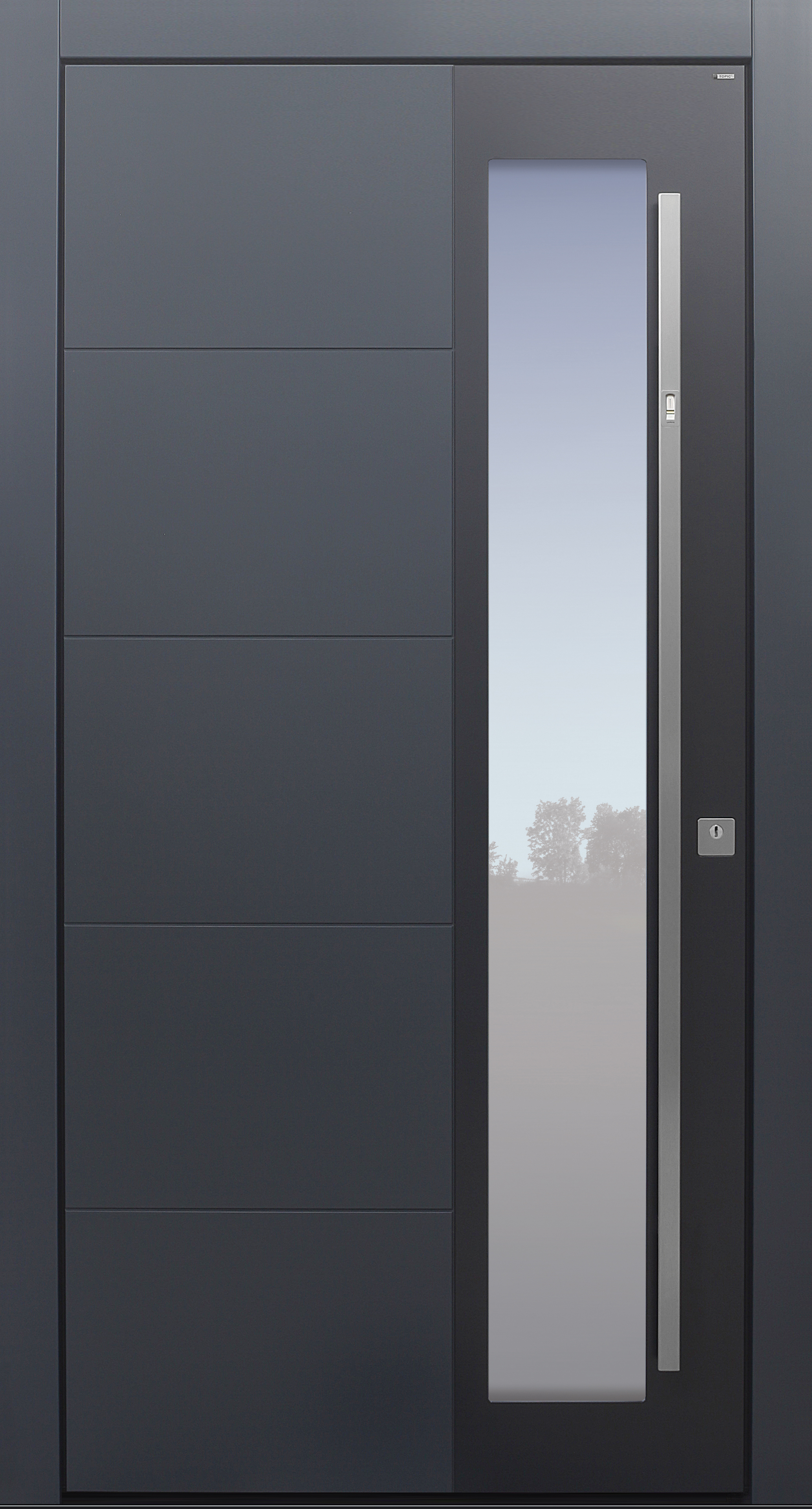 Haustür modern, TOPICcore, Anthrazit, Dunkelgrau, Sicherheitstür, passivhaustauglich, besser als Alu, Glas, Fingerprint Haustür modern, TOPICcore, Anthrazit, Dunkelgrau, Sicherheitstür, passivhaustauglich, besser als Alu, Glas, Fingerprint