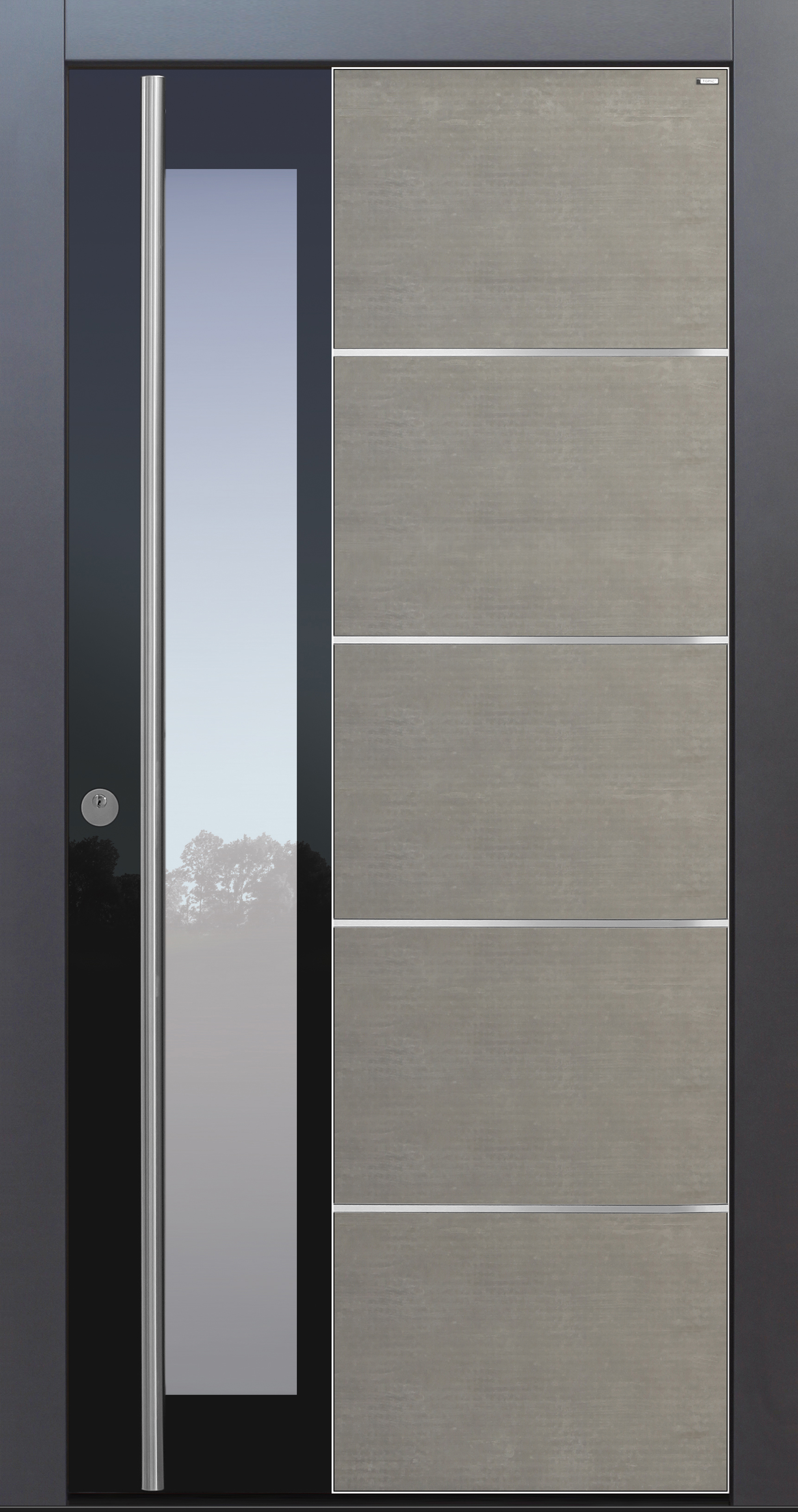 Haustür anthrazit Edelstahl Beton Echtbeton Sicherheitstür passivhaustauglich TOPICcore besser als alu Glas Haustür anthrazit Edelstahl Beton Echtbeton Sicherheitstür passivhaustauglich TOPICcore besser als alu Glas