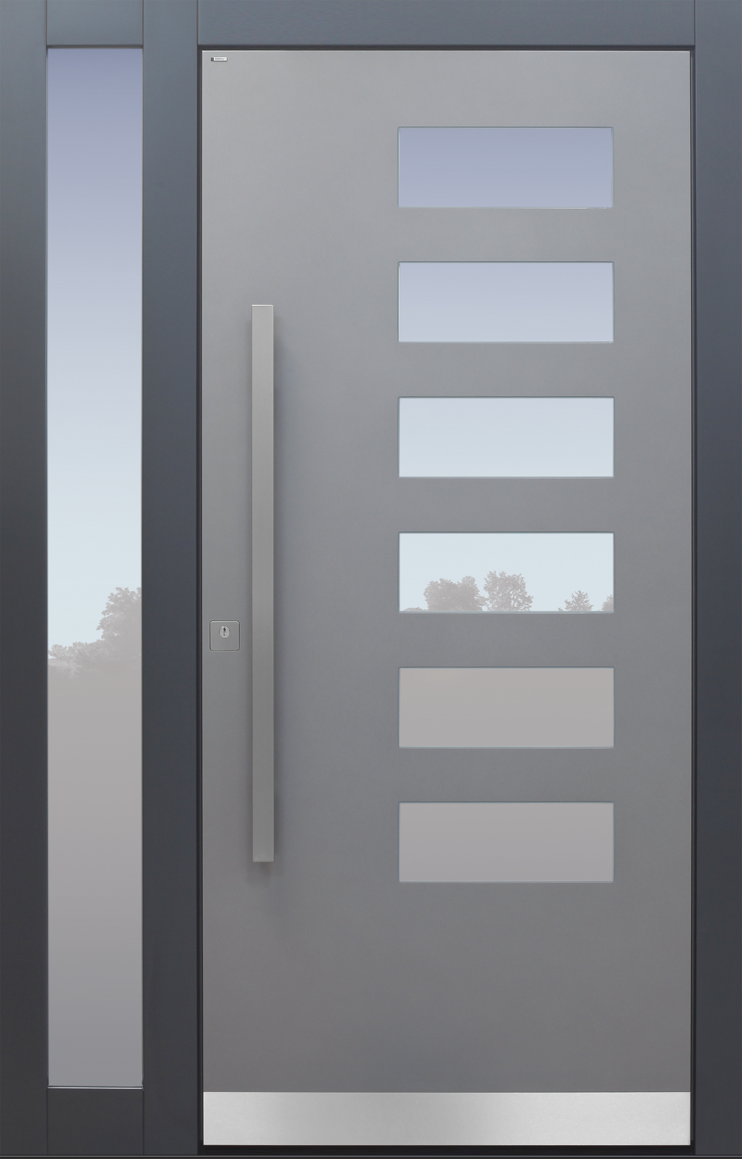 Haustür modern, anthrazit, TOPICcore, Seitenteil, Sicherheitstür, passivhaustauglich, besser als Alu, Glas Haustür modern, anthrazit, TOPICcore, Seitenteil, Sicherheitstür, passivhaustauglich, besser als Alu, Glas