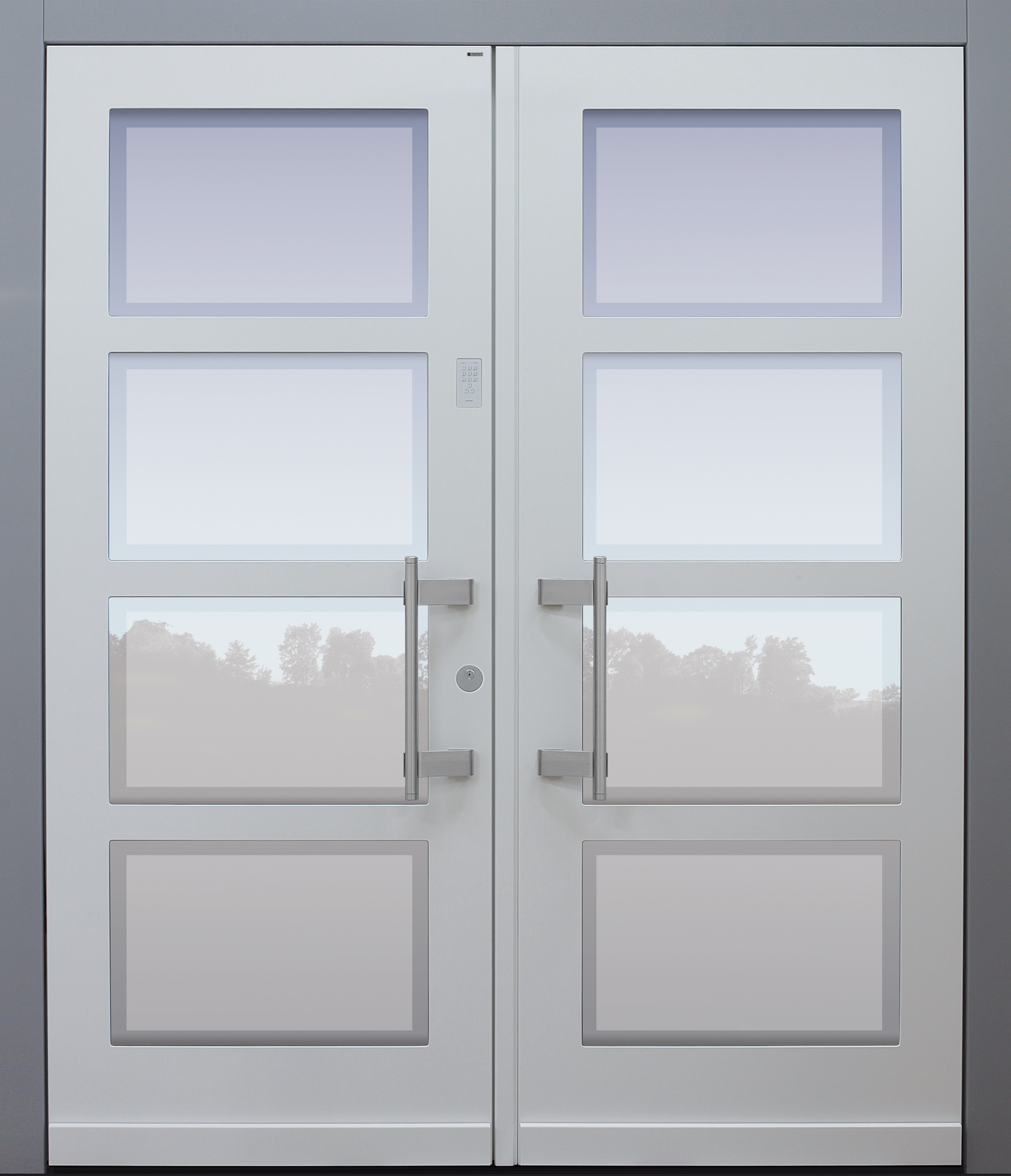 Haustür modern, TOPICcore, Weiß, zweiflügelig, Sicherheitstür, passivhaustauglich, besser als Alu, Glas, Seitenteil, Keypad Haustür modern, TOPICcore, Weiß, zweiflügelig, Sicherheitstür, passivhaustauglich, besser als Alu, Glas, Seitenteil, Keypad