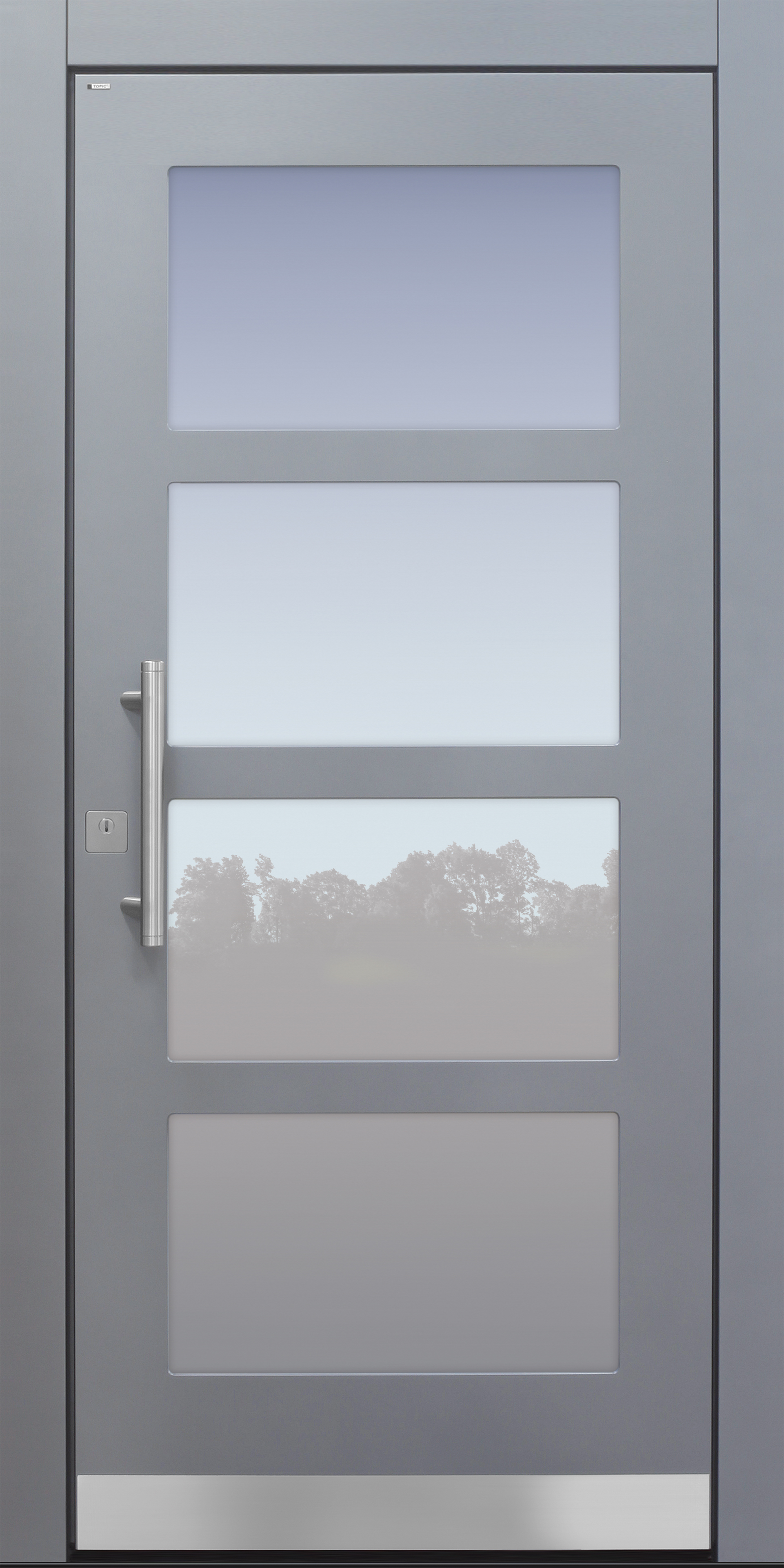 Haustür modern, grau, TOPICcore, Sicherheitstür, passivhaustauglich, besser als Alu, Glas Haustür modern, grau, TOPICcore, Sicherheitstür, passivhaustauglich, besser als Alu, Glas