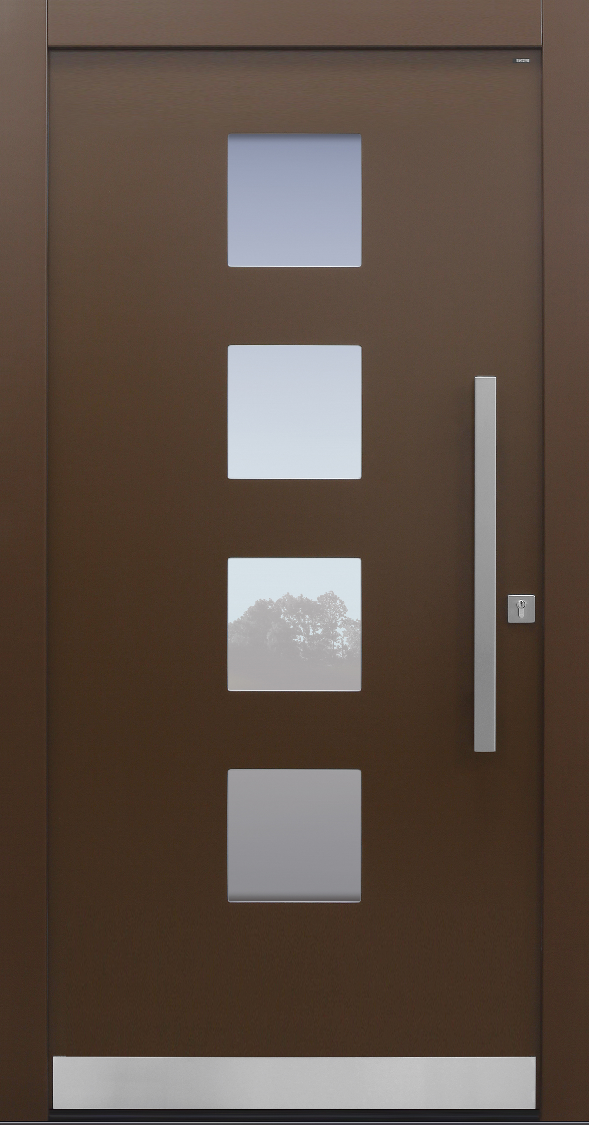 Haustür modern, braun, TOPICcore, Sicherheitstür, besser als Alu, Glas Haustür modern, braun, TOPICcore, Sicherheitstür, besser als Alu, Glas