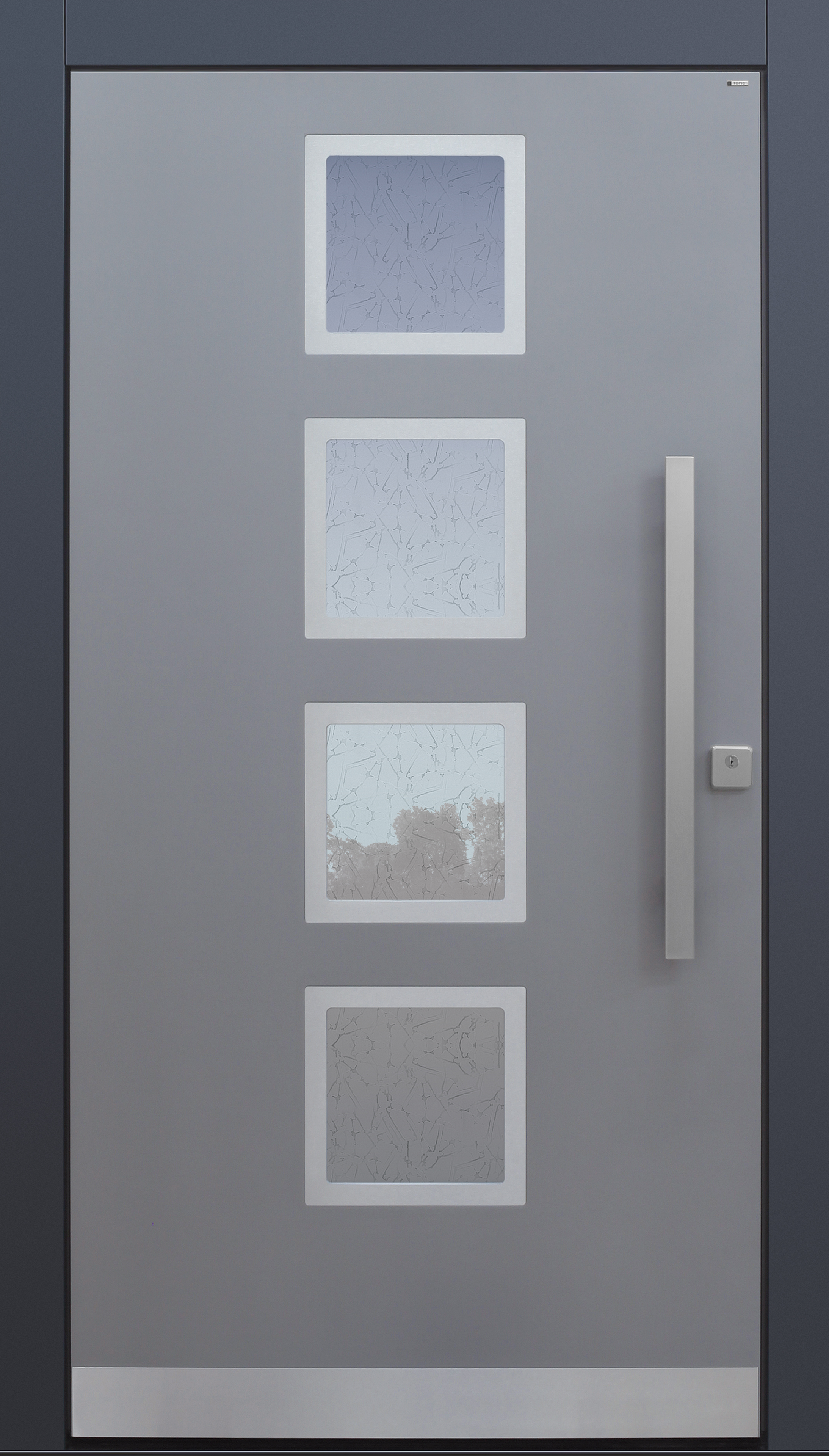 Haustür modern, grau TOPICcore, Edelstahl, Sicherheitstür, passivhaustauglich, besser als Alu, Glas Haustür modern, grau TOPICcore, Edelstahl, Sicherheitstür, passivhaustauglich, besser als Alu, Glas