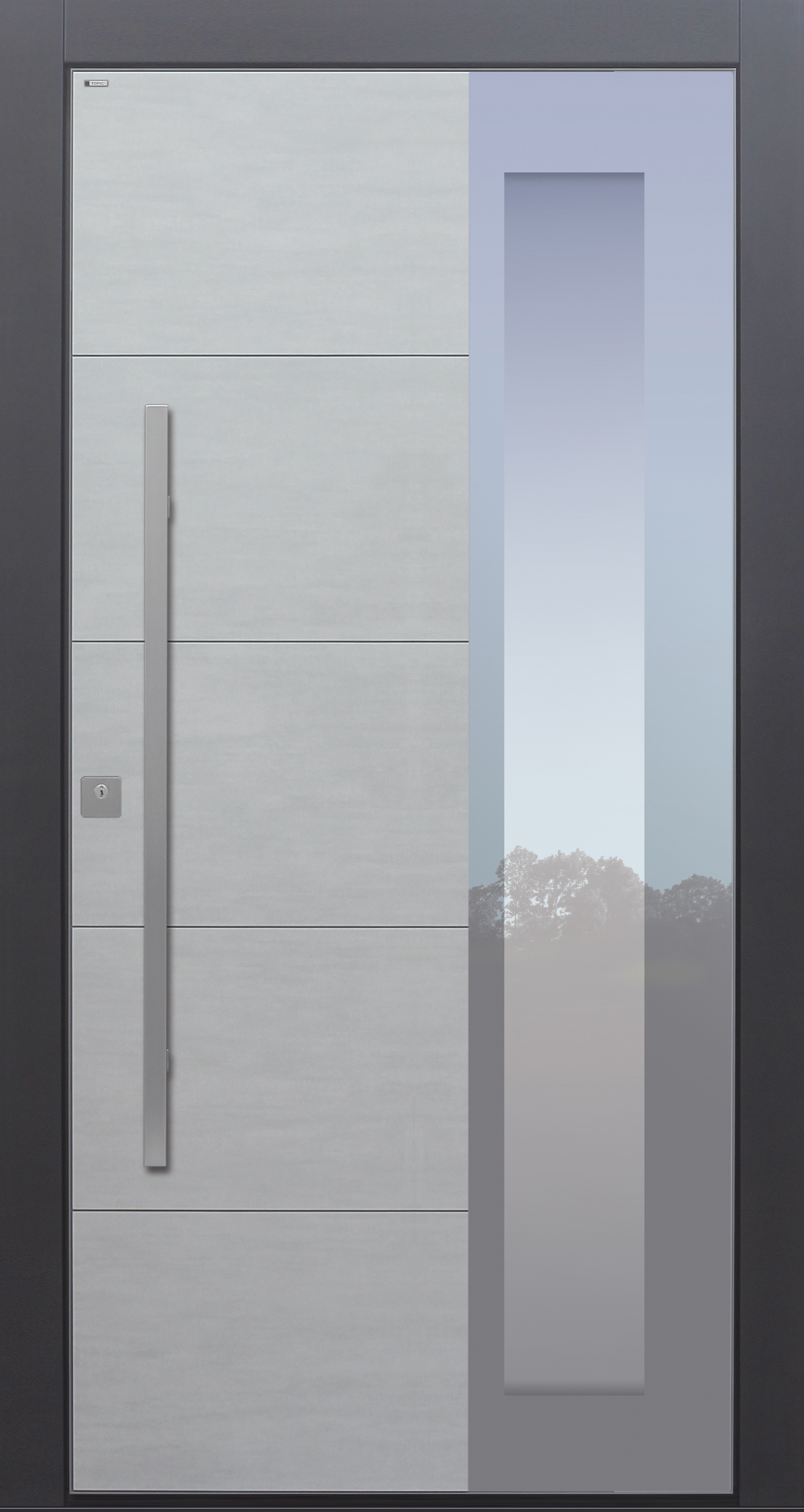 Haustür modern, Keramik, Koshi Grau, Sicherheitstür, passivhaustauglich, besser als Alu, Glas Haustür modern, Keramik, Koshi Grau, Sicherheitstür, passivhaustauglich, besser als Alu, Glas
