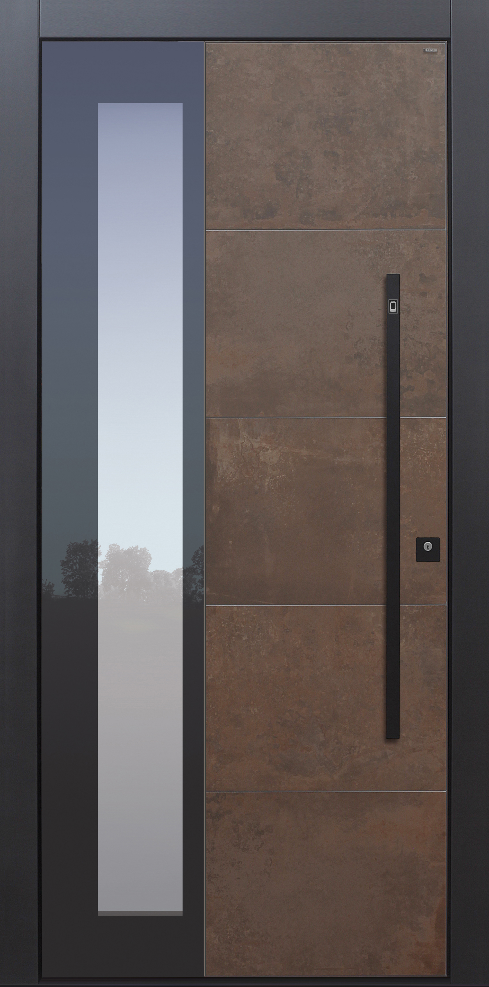 Haustür modern, Keramik, Lamiera, Stoßgriff schwarz, Fingerprint, Sicherheitstür, passivhaustauglich, besser als Alu, Glas Haustür modern, Keramik, Lamiera, Stoßgriff schwarz, Fingerprint, Sicherheitstür, passivhaustauglich, besser als Alu, Glas