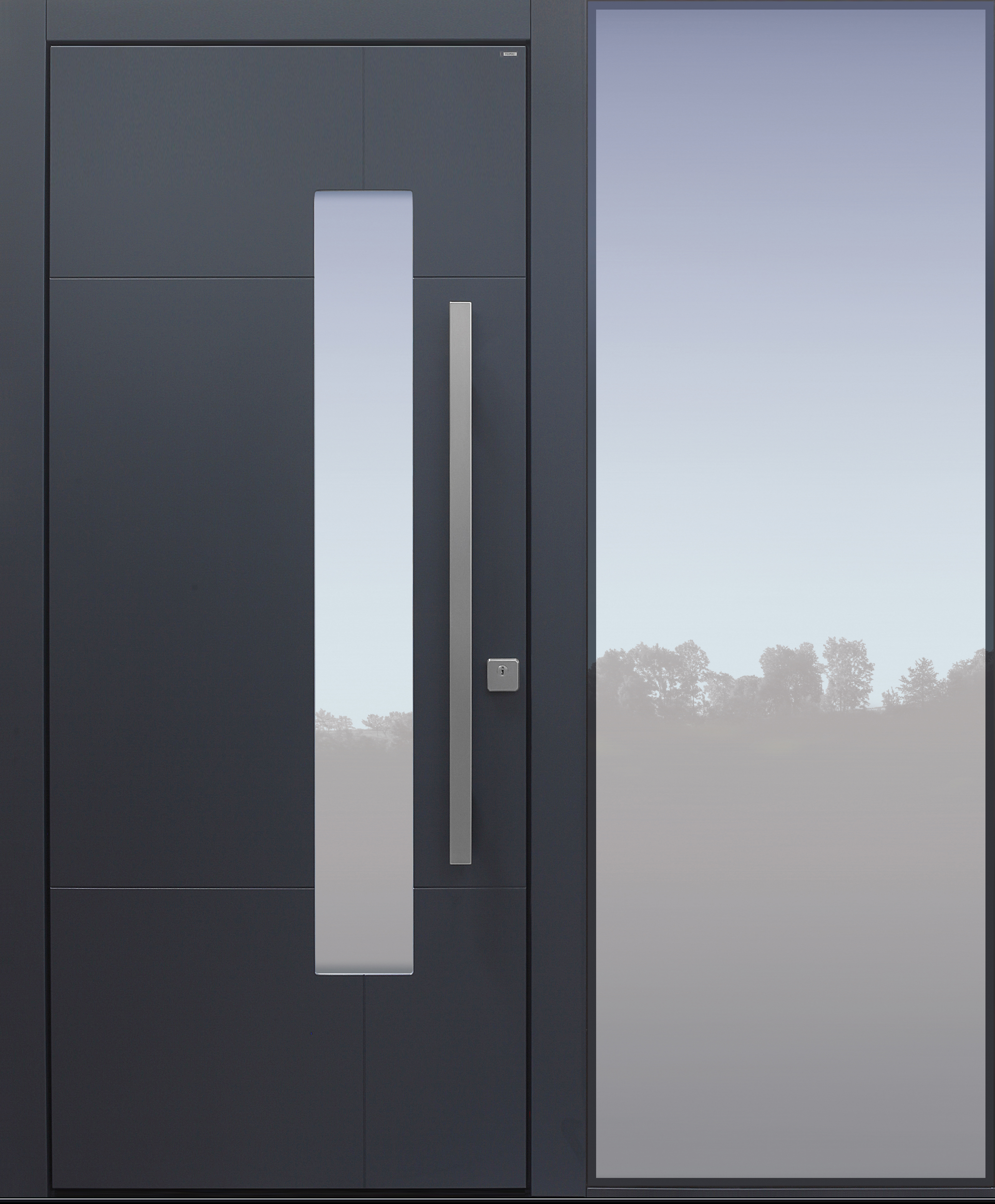 Haustür modern, TOPICcore, anthrazit, dunkelgrau, Sicherheitstür, passivhaustauglich, besser als Alu, Glas, Seitenteil Haustür modern, TOPICcore, anthrazit, dunkelgrau, Sicherheitstür, passivhaustauglich, besser als Alu, Glas, Seitenteil