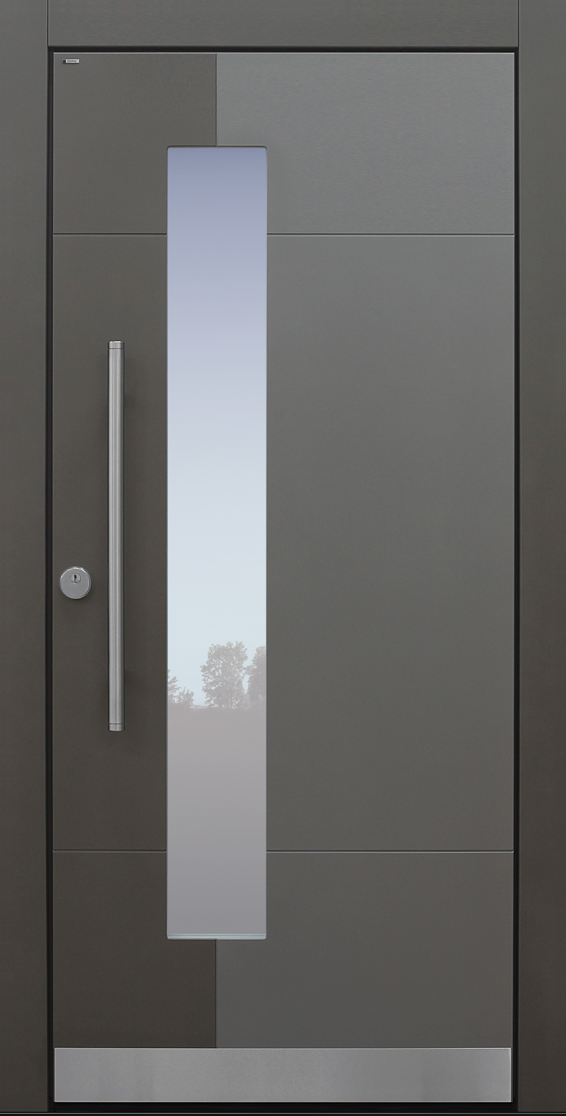 Haustür modern, TOPICcore, grau, Sicherheitstür, passivhaustauglich, besser als Alu, Glas Haustür modern, TOPICcore, grau, Sicherheitstür, passivhaustauglich, besser als Alu, Glas