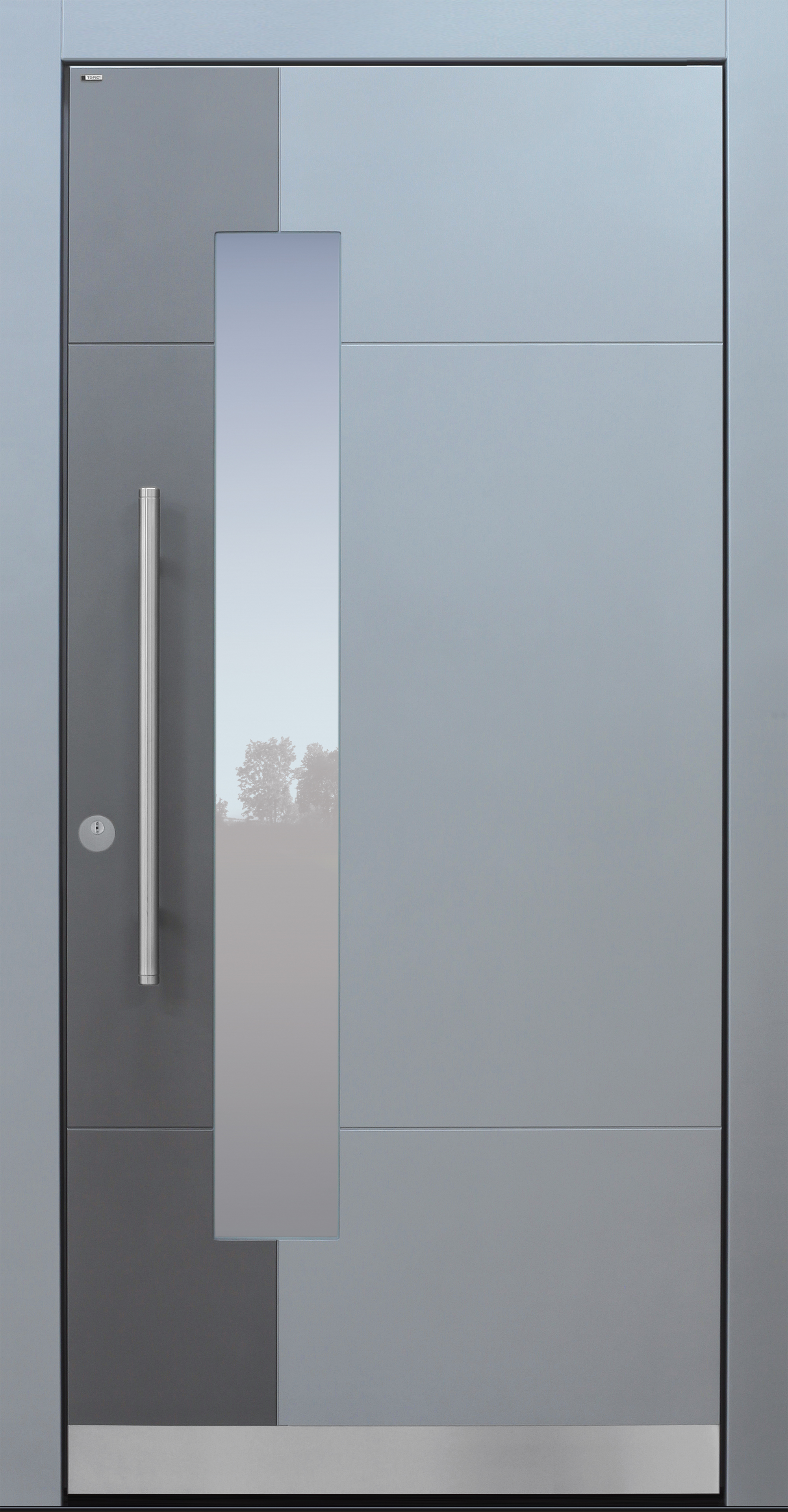 Haustür modern, grau, TOPICcore, Sicherheitstür, passivhaustauglich, besser als Alu, Glas Haustür modern, grau, TOPICcore, Sicherheitstür, passivhaustauglich, besser als Alu, Glas