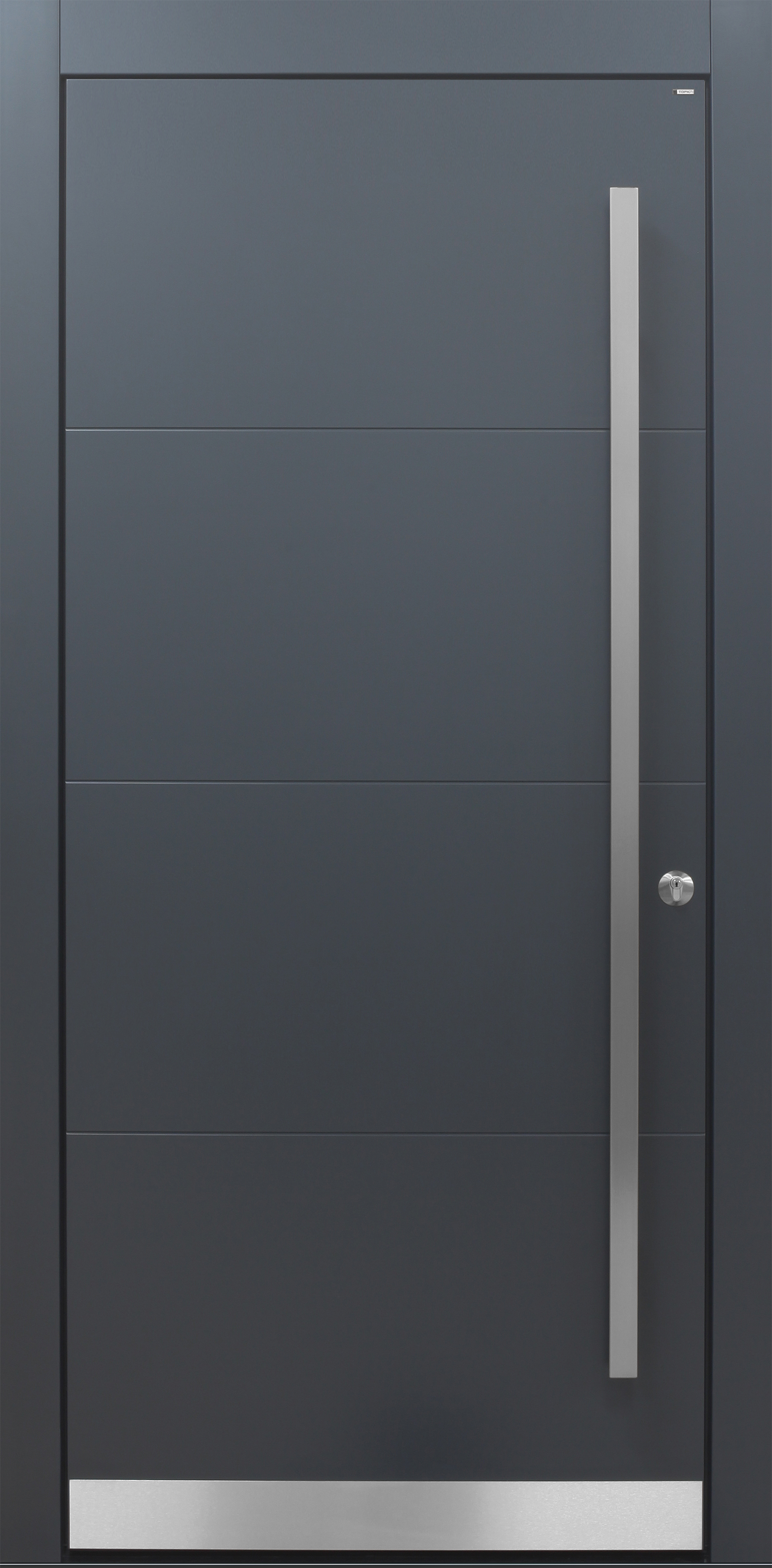 Haustür modern, grau, TOPICcore, Sicherheitstür, passivhaustauglich, besser als Alu Haustür modern, grau, TOPICcore, Sicherheitstür, passivhaustauglich, besser als Alu