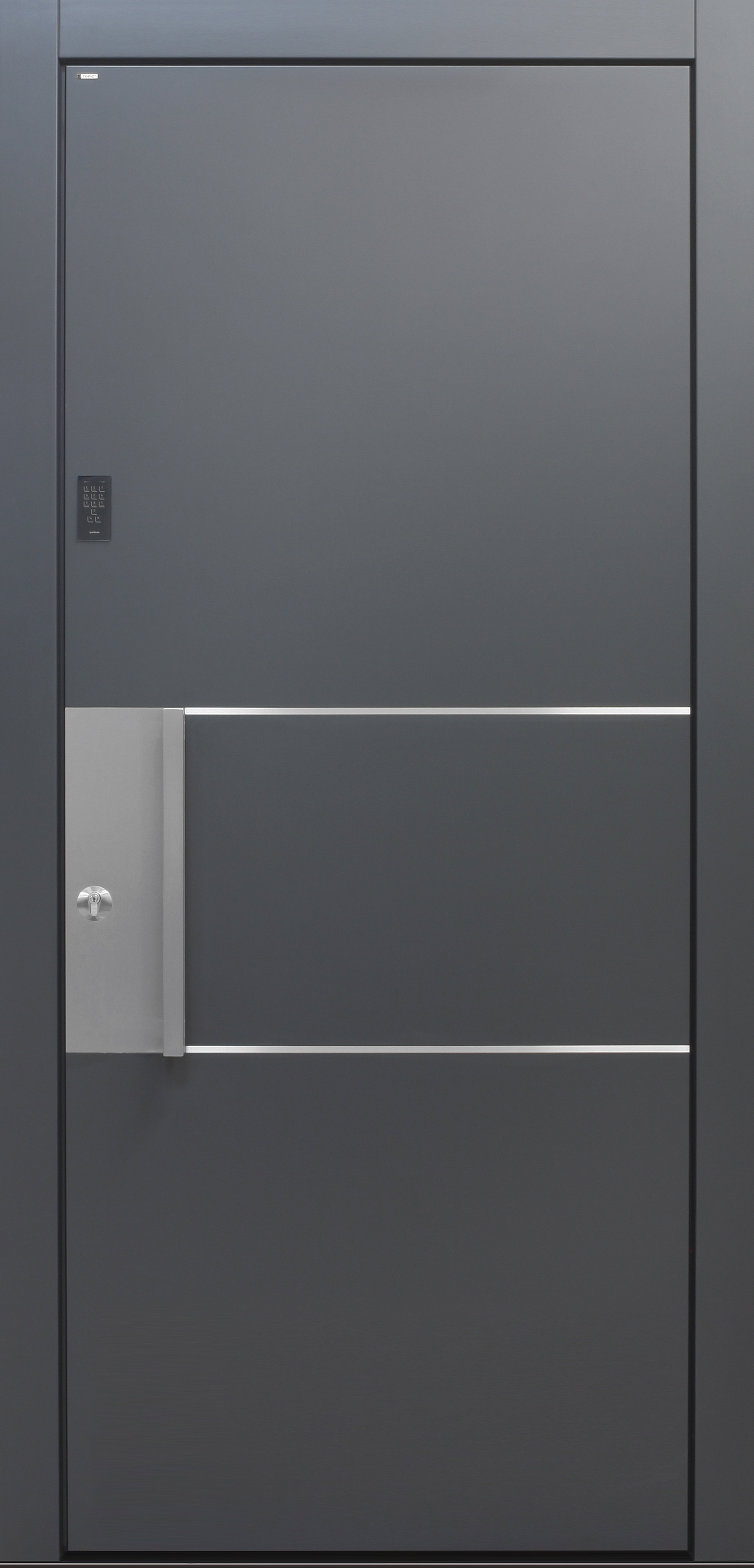 Haustür modern, TOPICcore, Dunkelgrau, Anthrazit, Sicherheitstür, passivhaustauglich, besser als Alu, Keypad Haustür modern, TOPICcore, Dunkelgrau, Anthrazit, Sicherheitstür, passivhaustauglich, besser als Alu, Keypad