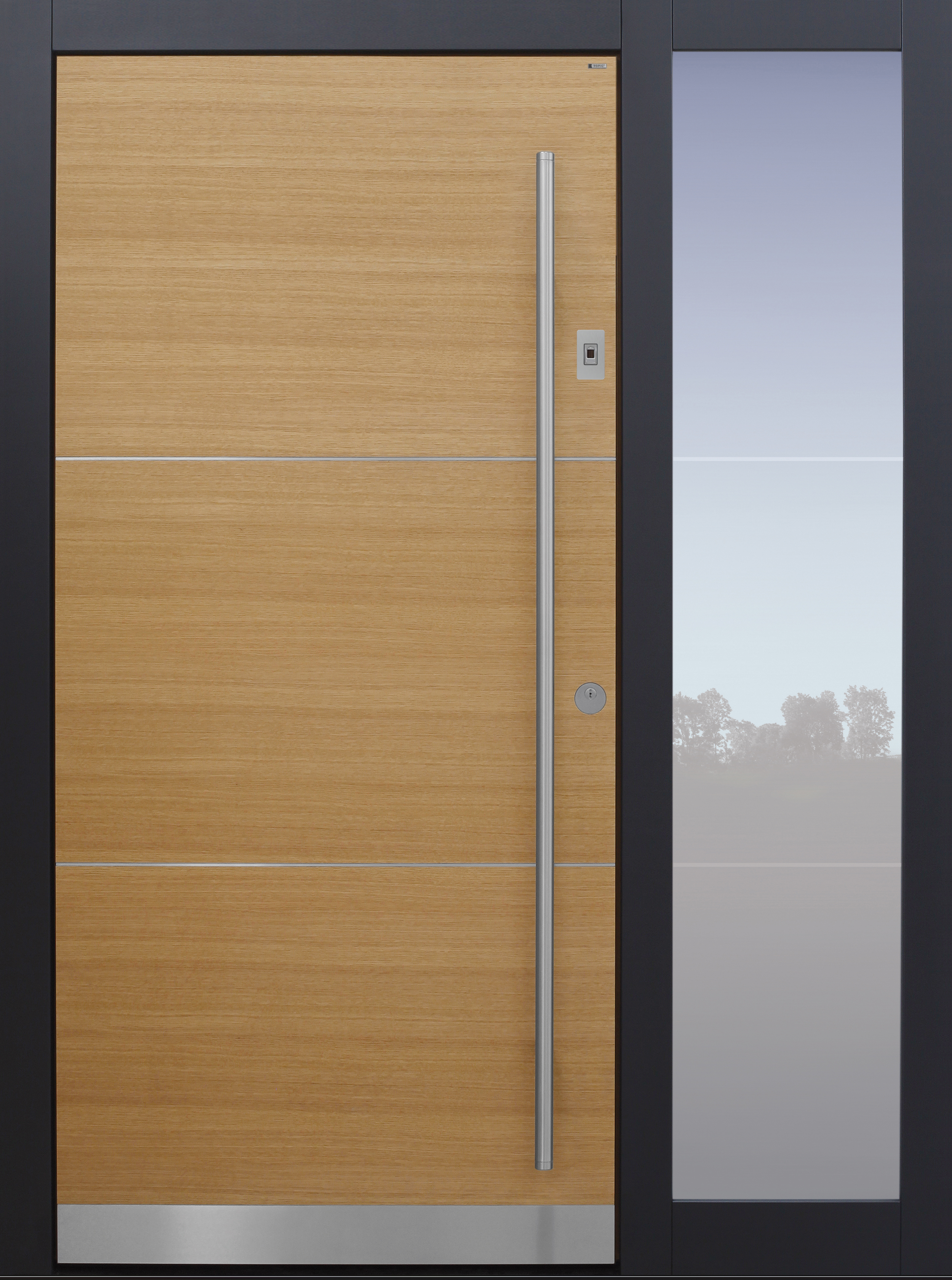 Haustür modern, Holz, Eiche, TOPICcore, Seitenteil, Sicherheitstür, passivhaustauglich, besser als Alu, Glas Haustür modern, Holz, Eiche, TOPICcore, Seitenteil, Sicherheitstür, passivhaustauglich, besser als Alu, Glas