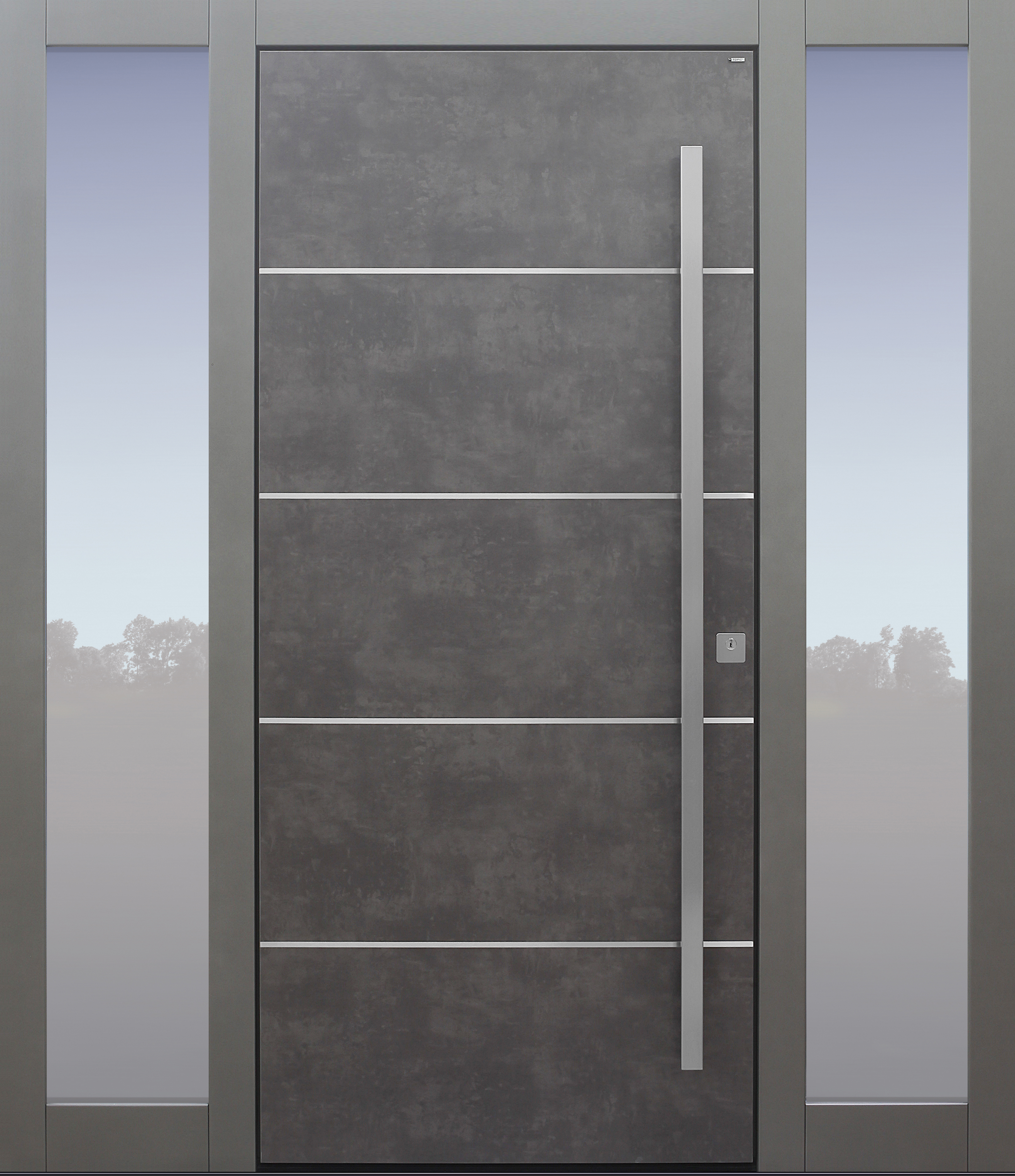 Haustür modern, TOPICcore, Exterior, Sicherheitstür, passivhaustauglich, besser als Alu, Glas, Seitenteil Haustür modern, TOPICcore, Exterior, Sicherheitstür, passivhaustauglich, besser als Alu, Glas, Seitenteil