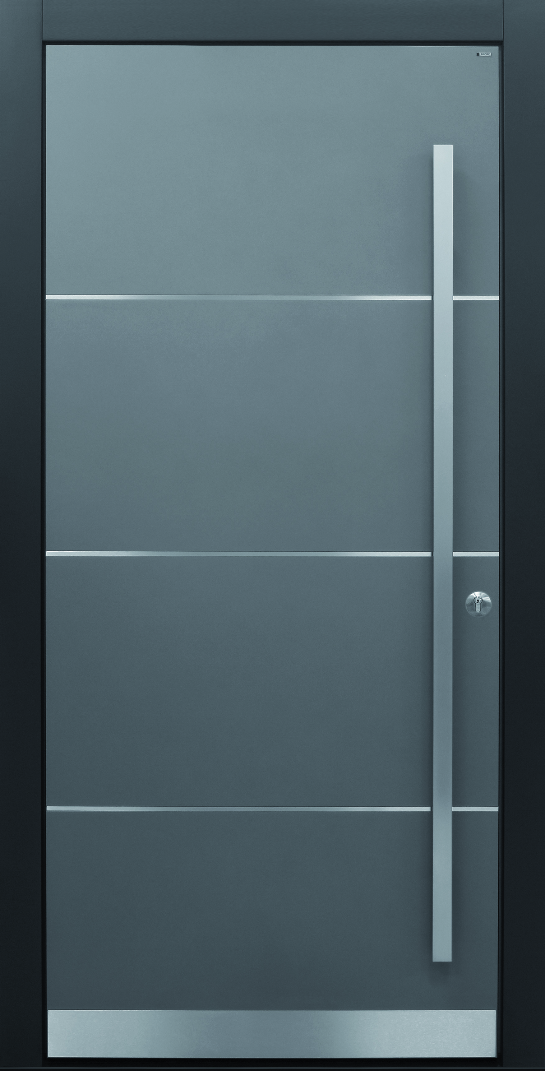 Haustür modern, grau, TOPICcore, Edelstahl, Sicherheitstür, passivhaustauglich, besser als alu Haustür modern, grau, TOPICcore, Edelstahl, Sicherheitstür, passivhaustauglich, besser als alu