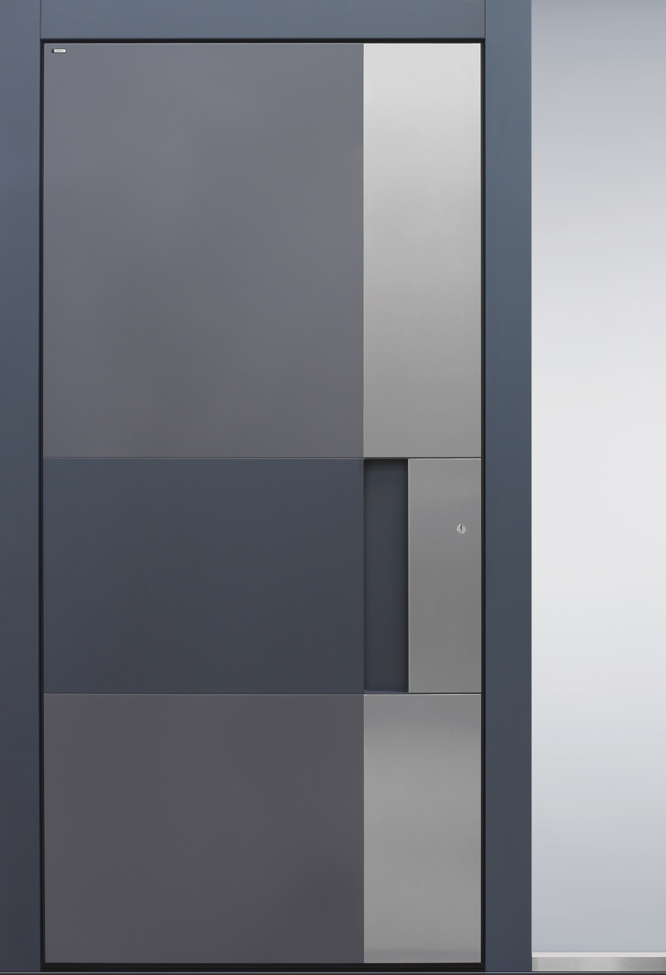 Haustür modern, anthrazit, grau, Schalengriff, TOPICcore, Edelstahl, Sicherheitstür, passivhaustauglich, besser als alu, Seitenteil, Glas Haustür modern, anthrazit, grau, Schalengriff, TOPICcore, Edelstahl, Sicherheitstür, passivhaustauglich, besser als alu, Seitenteil, Glas
