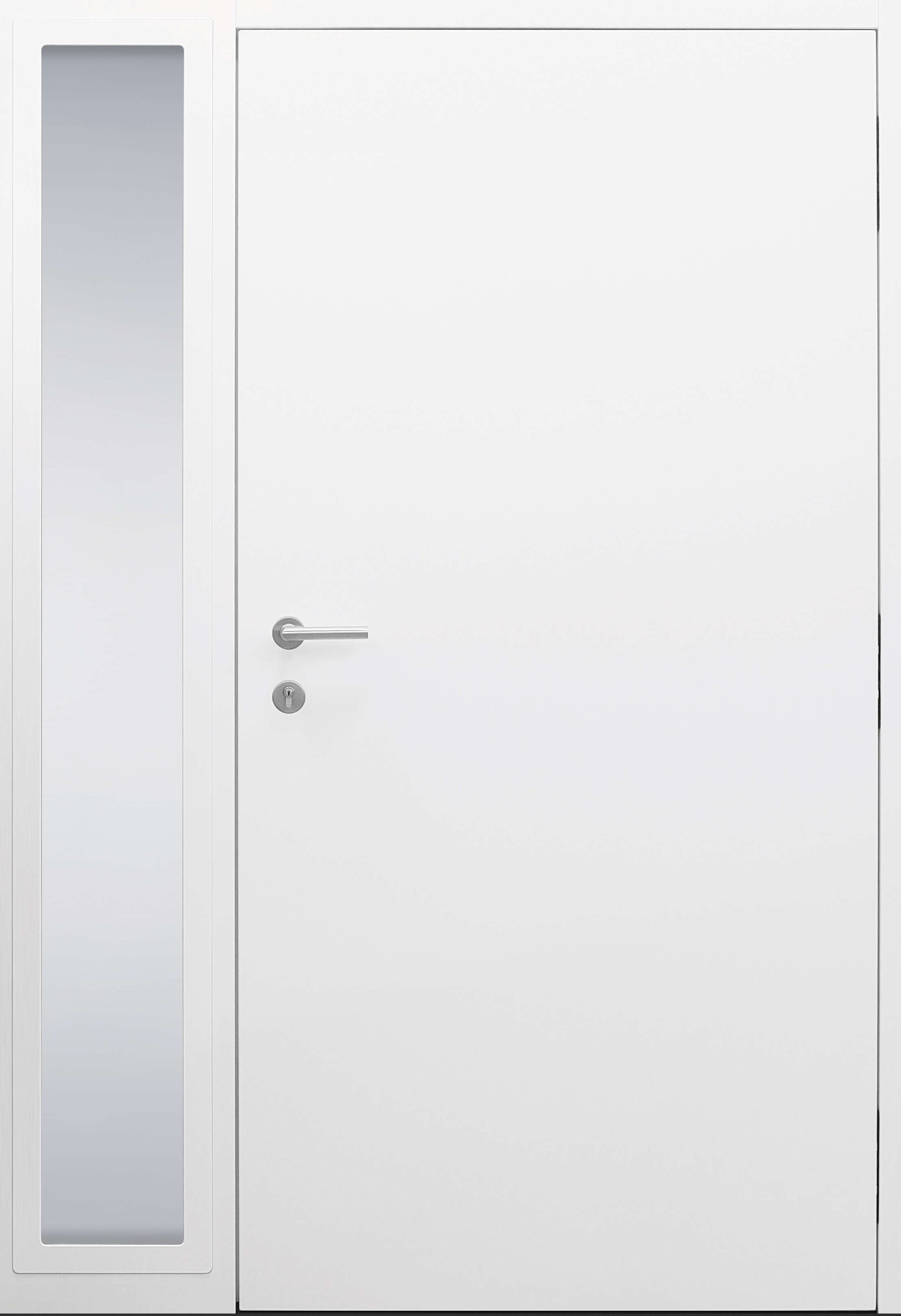 Haustür weiß Innenansicht mit Seitenteil B11 Modell B9-T2 Haustür weiß Innenansicht mit Seitenteil B11 Modell B9-T2