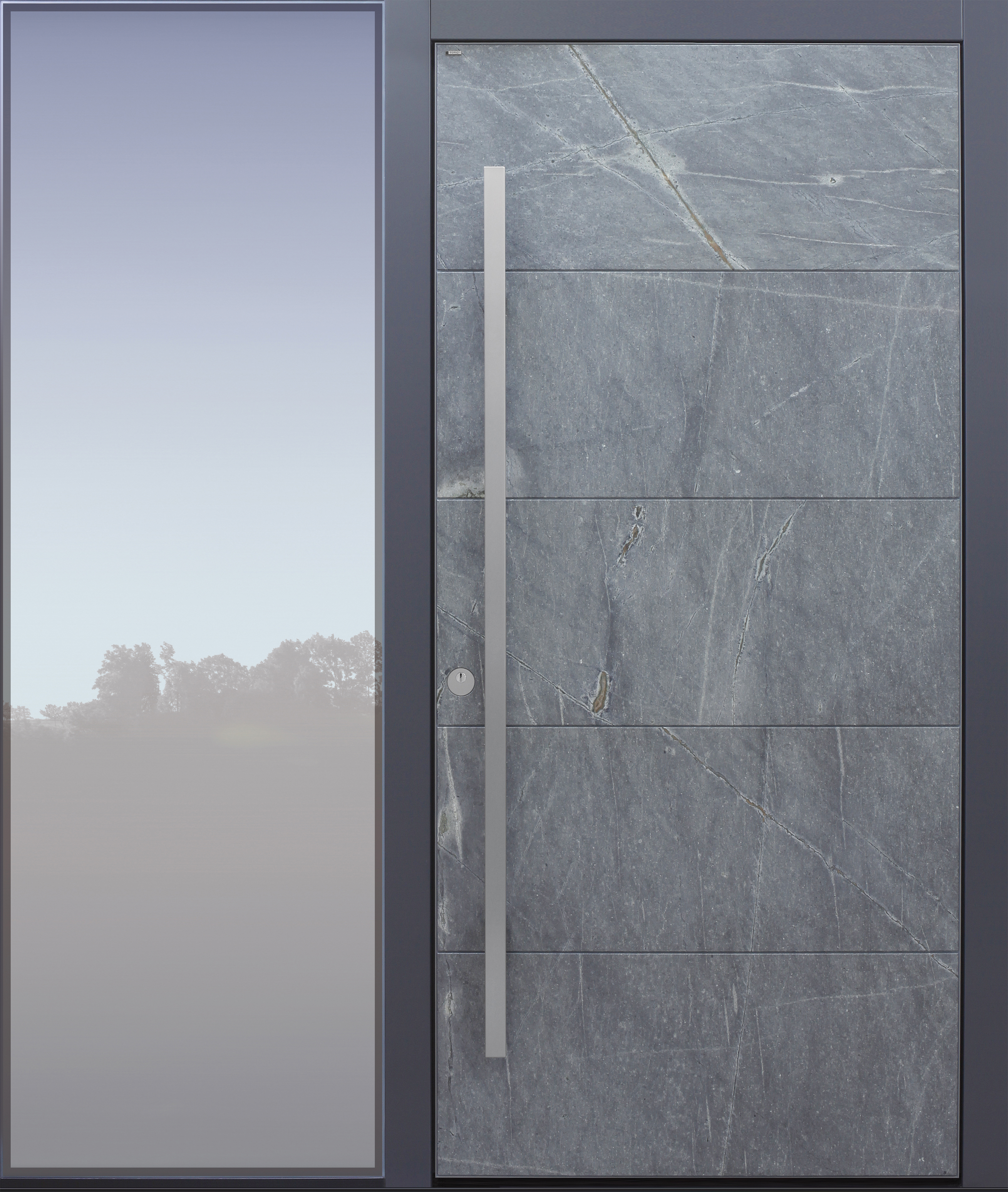Haustür modern, Himalayastein, grau, TOPICcore, mit Seitenteil, Sicherheitstür, passivhaustauglich, besser als Alu, Glas, Strasser, Atlantis Haustür modern, Himalayastein, grau, TOPICcore, mit Seitenteil, Sicherheitstür, passivhaustauglich, besser als Alu, Glas, Strasser, Atlantis