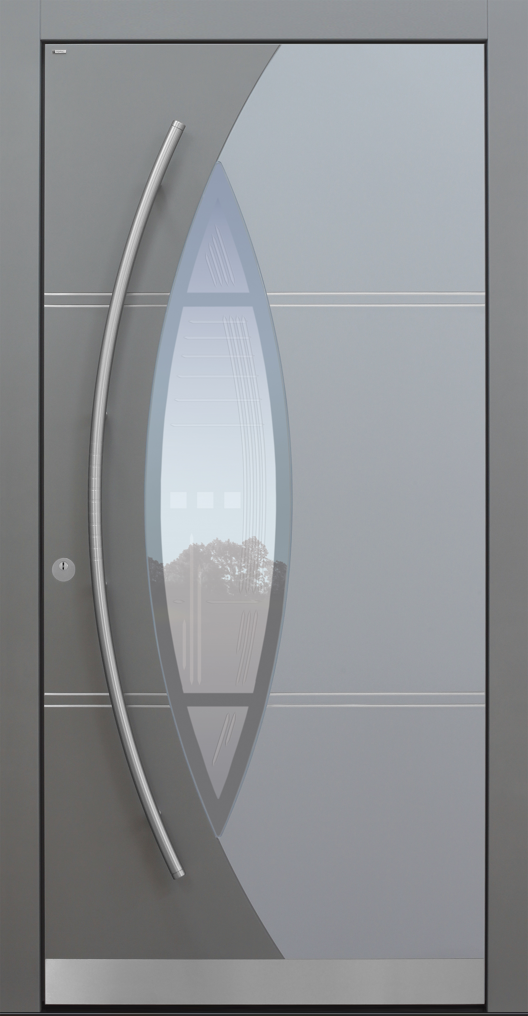 Haustür modern, grau, TOPICcore, Sicherheitstür, passivhaustauglich, besser als Alu, Glas Haustür modern, grau, TOPICcore, Sicherheitstür, passivhaustauglich, besser als Alu, Glas