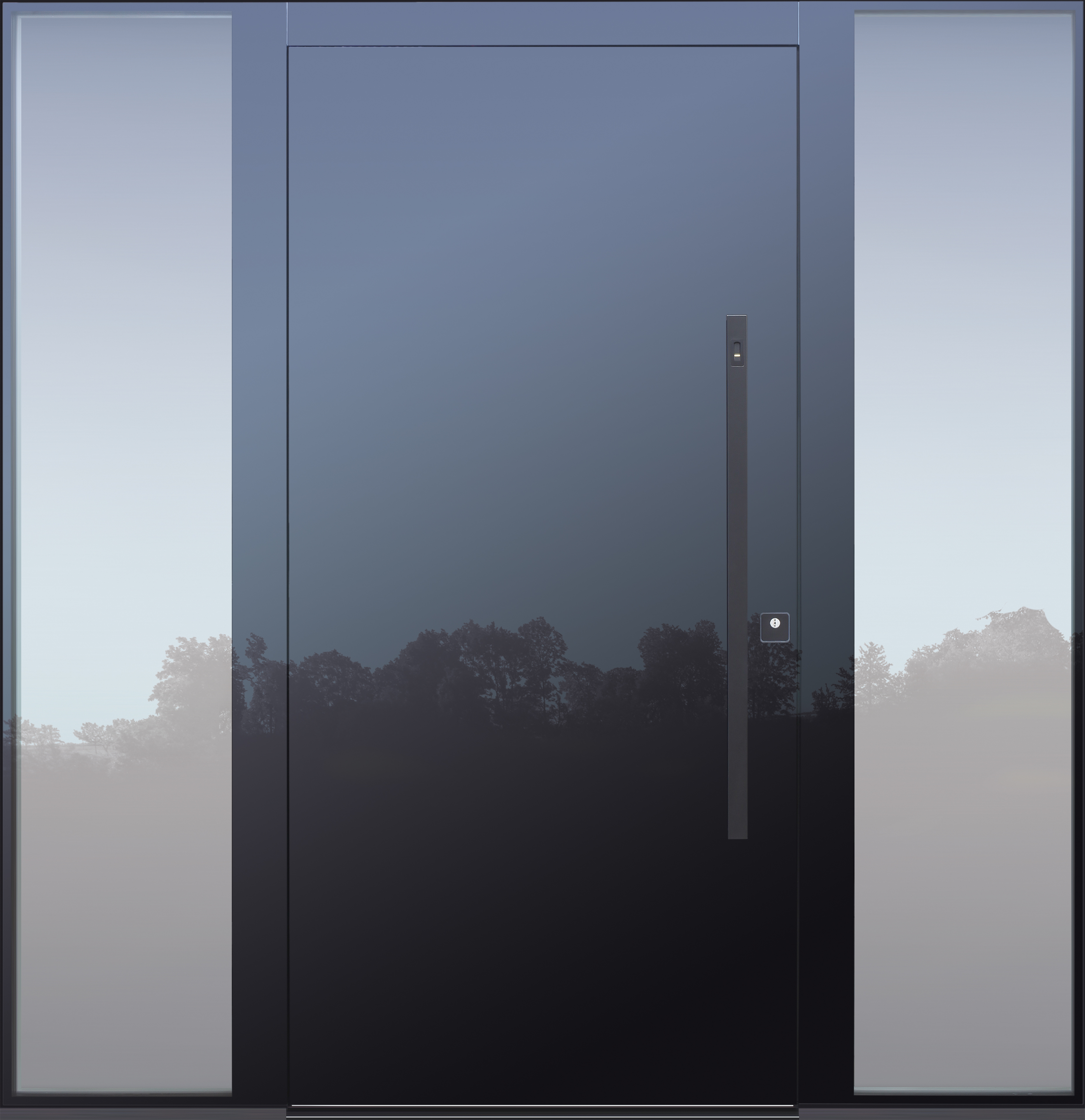 Haustüren modern, Stoßgriff in schwarz, anthrazit, Fingerprint, TOPICcore, Seitenteil, Sicherheitstür, passivhaustauglich, besser als Alu, Glas Haustür modern, Stoßgriff in schwarz, anthrazit, Fingerprint, TOPICcore, Seitenteil, Sicherheitstür, passivhaustauglich, besser als Alu, Glas