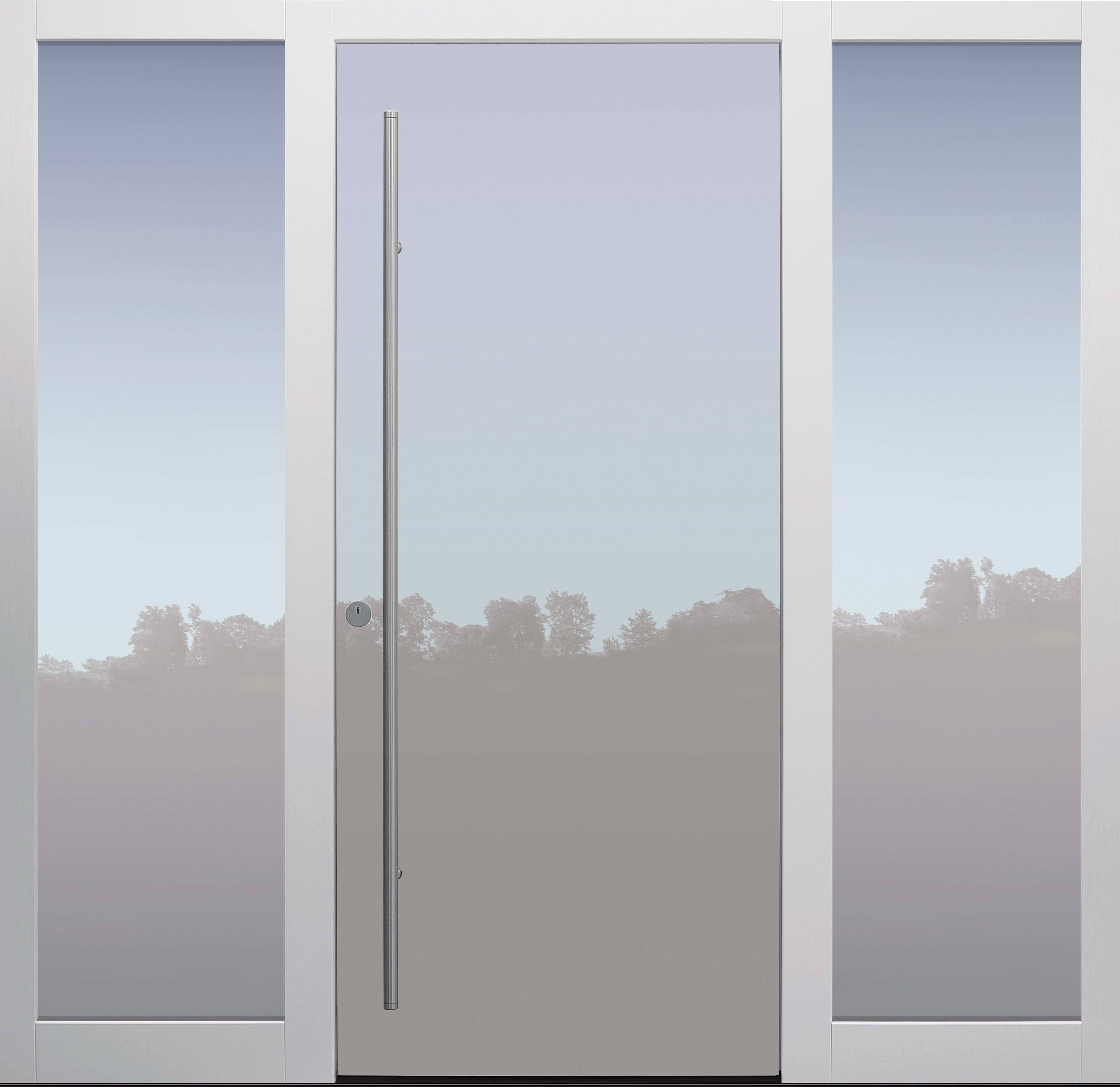 Haustür modern, TOPICcore, weiß, Glaslackierung, Sicherheitstür, passivhaustauglich, besser als Alu, Glas, Seitenteil Haustür modern, TOPICcore, weiß, Glaslackierung, Sicherheitstür, passivhaustauglich, besser als Alu, Glas, Seitenteil
