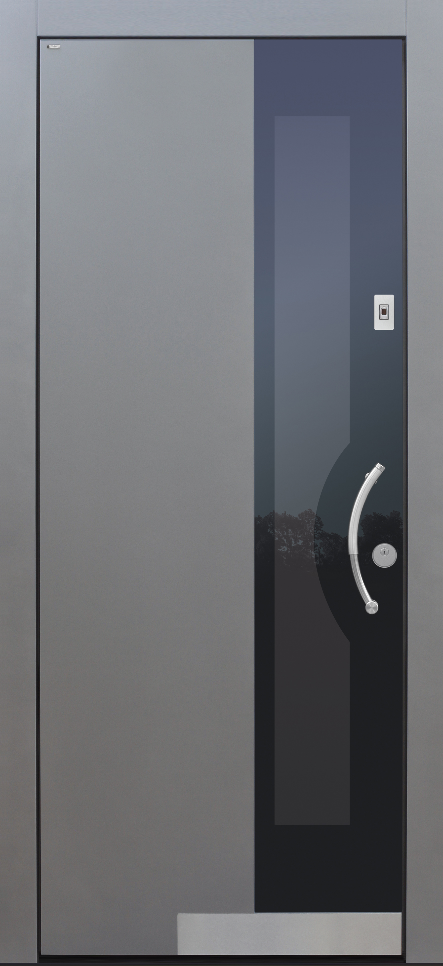 Haustür modern, grau, TOPICcore, Sicherheitstür, passivhaustauglich, besser als Alu, Glas Haustür modern, grau, TOPICcore, Sicherheitstür, passivhaustauglich, besser als Alu, Glas