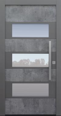 Haustür Exterior Skyline mit Option 2. Farbe Modell B17-T