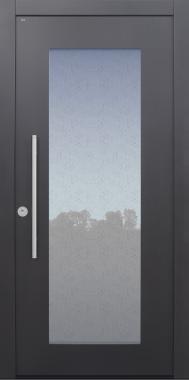 Haustür anthrazit mit Glas Uadi Modell B34
