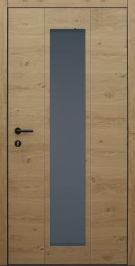 Haustür braun Innenansicht mit Toch-Tagesfunktion Modell B35