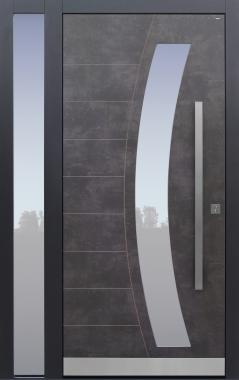 Haustür Exterior Prado Agate Grey mit Seitenteil B1 Modell B62