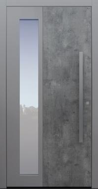 Haustür Exterior Skyline mit Option 2. Farbe und Designpaket keine Spurfräsungen auf Kundenwunsch Modell B63
