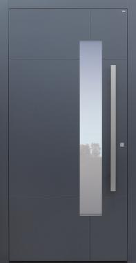 Haustür anthrazit mit Option Designpaket Modell B68